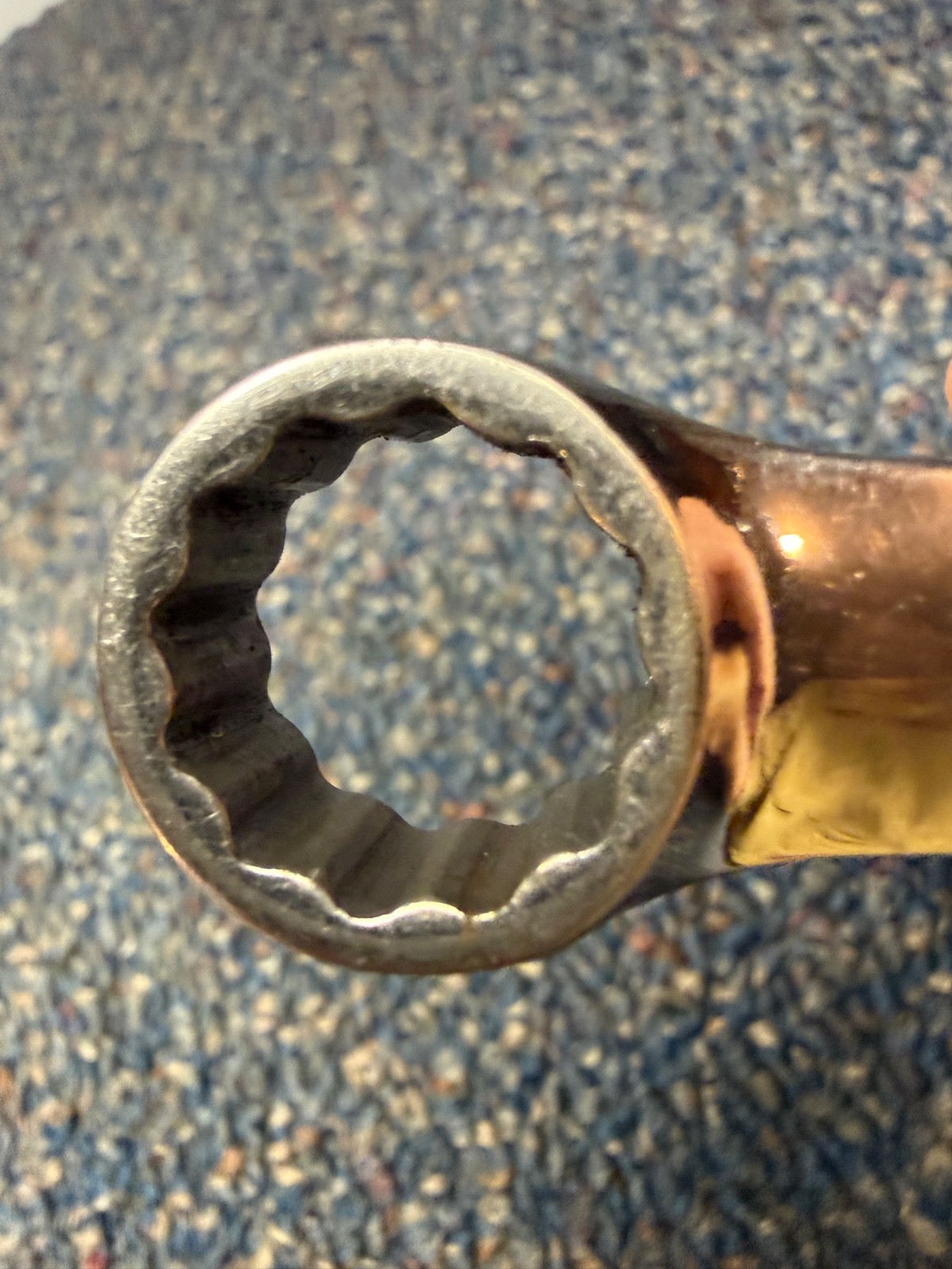 Vtg Snap-on SOEXM15 combination wrench, very nice
