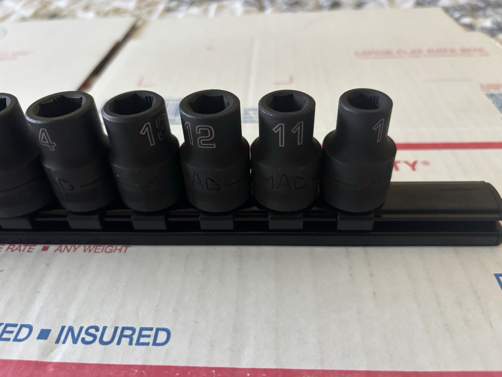 MACTools SVPM136TR 1/2″ 13pc Metric Shallow 6pt Imp. Socket Set 10-19-21-22 24mm