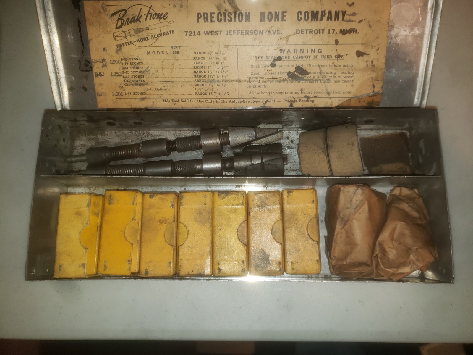 Vintage Precision Hone Co. (Honette) Brake Hone Kit