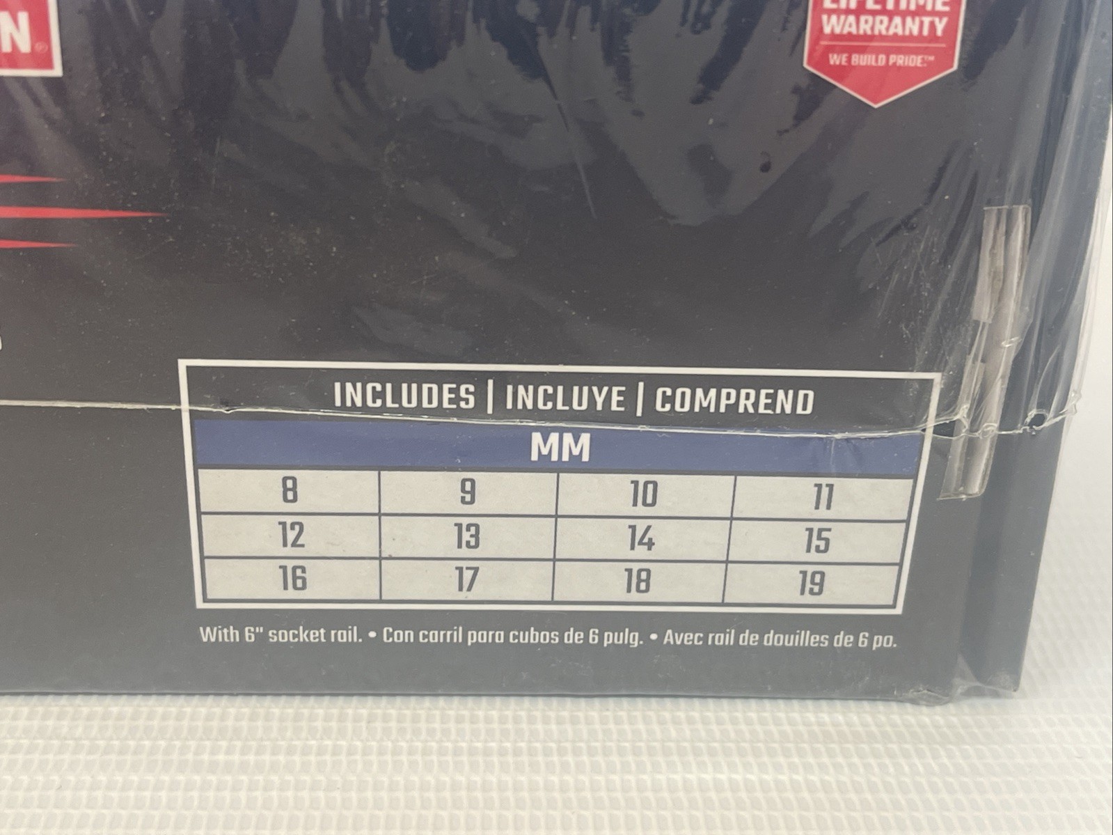 12 Pieces CRAFTSMAN V-Series METRIC MM Deep Socket 3/8″ Drive 6 Point CMMT17560V