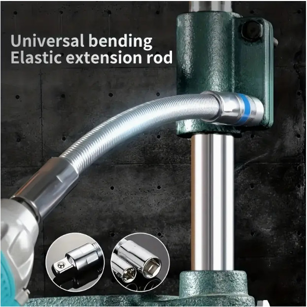 Curved Wrench Extension Set, 1/4 3/8 1/2, for Home & Workshop Repair