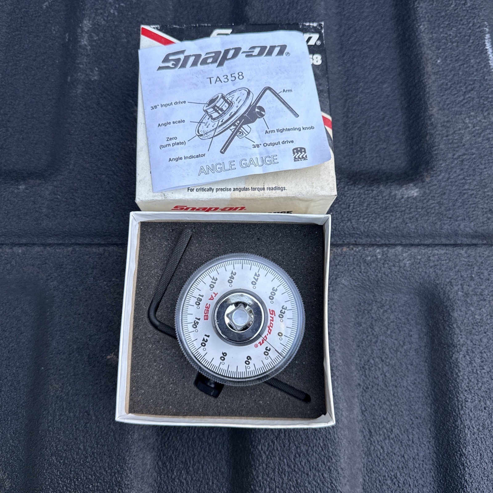 snap On torque Angle Gauge Ta358