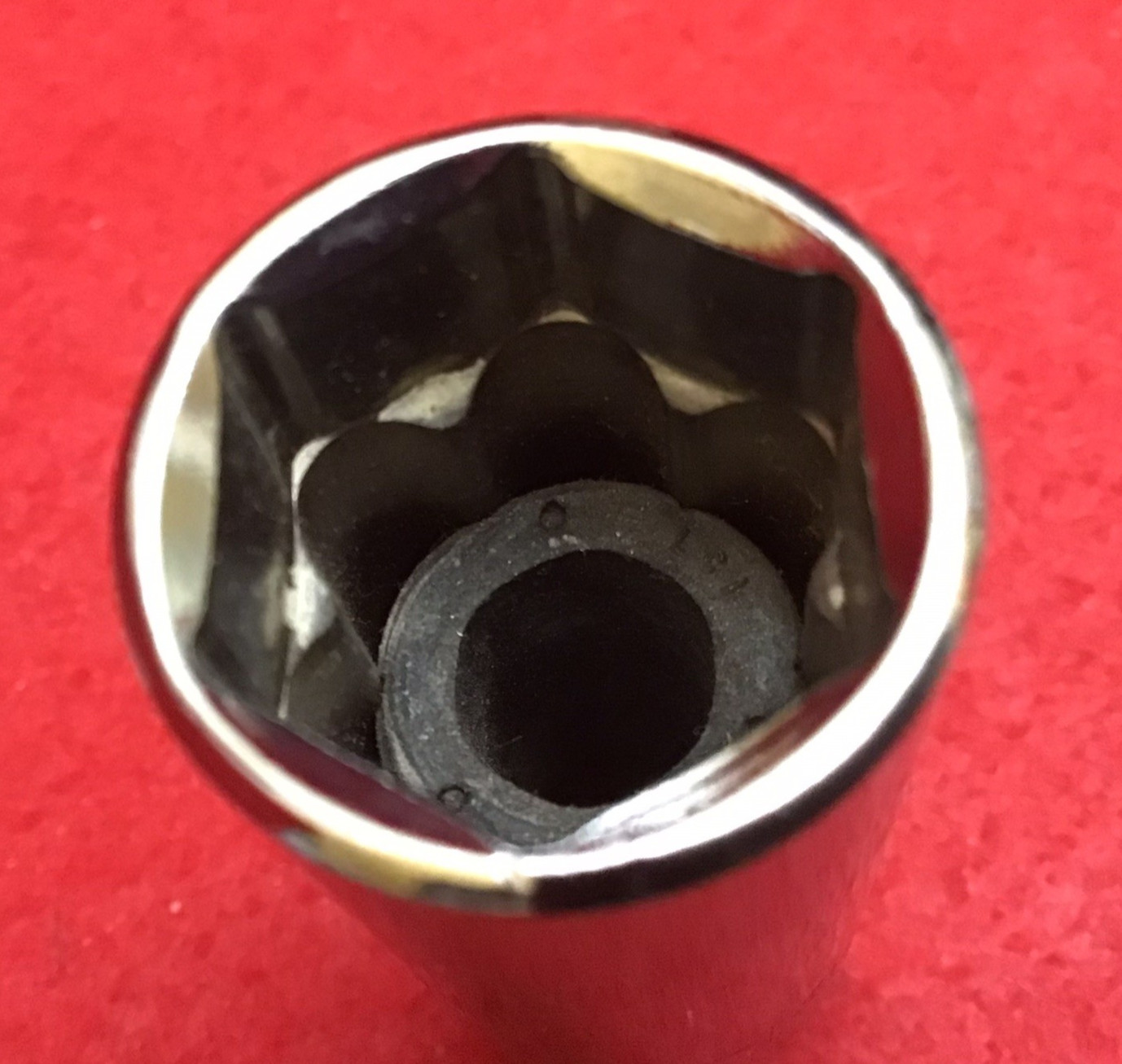 NOS-NEW- CRAFTSMAN USA 3/8” DR. 18mm SPARK PLUG SOCKET #43330, CHROME