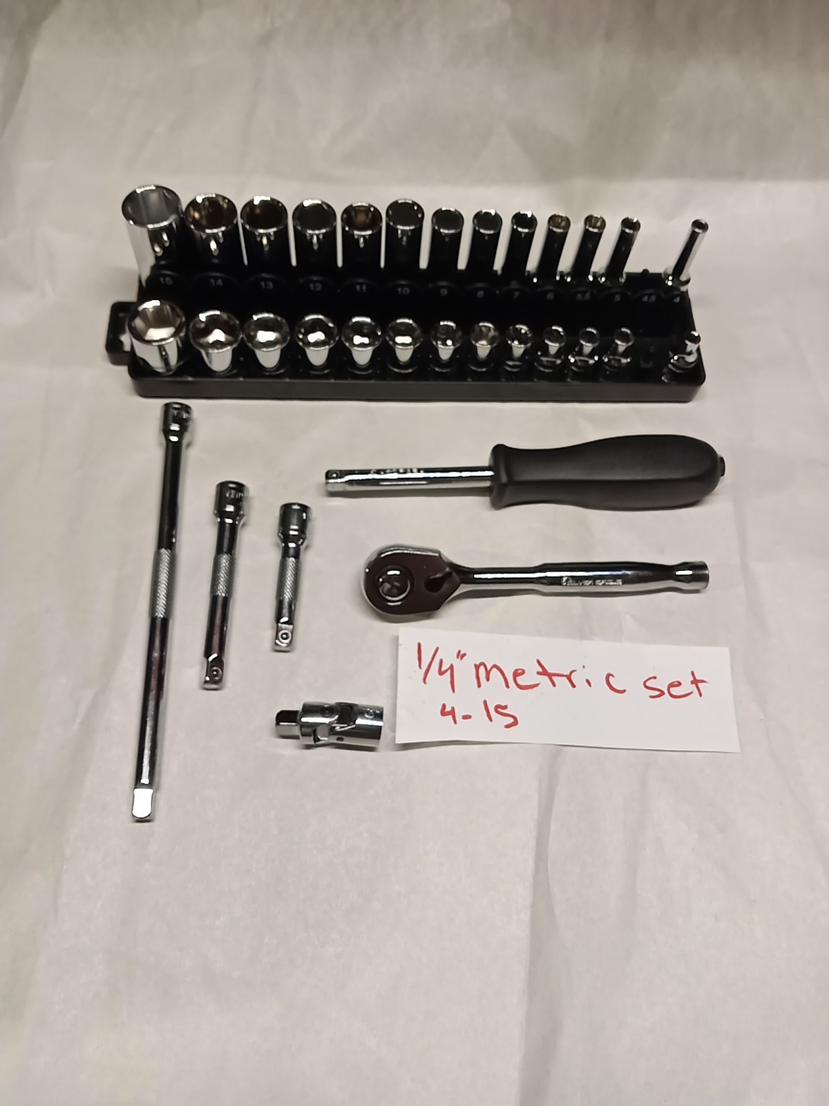 MATCO* SILVER EAGLE *TOOLS 1/4 METRIC SOCKET SET 1/4 METRIC SERVICE SET 32 Pc