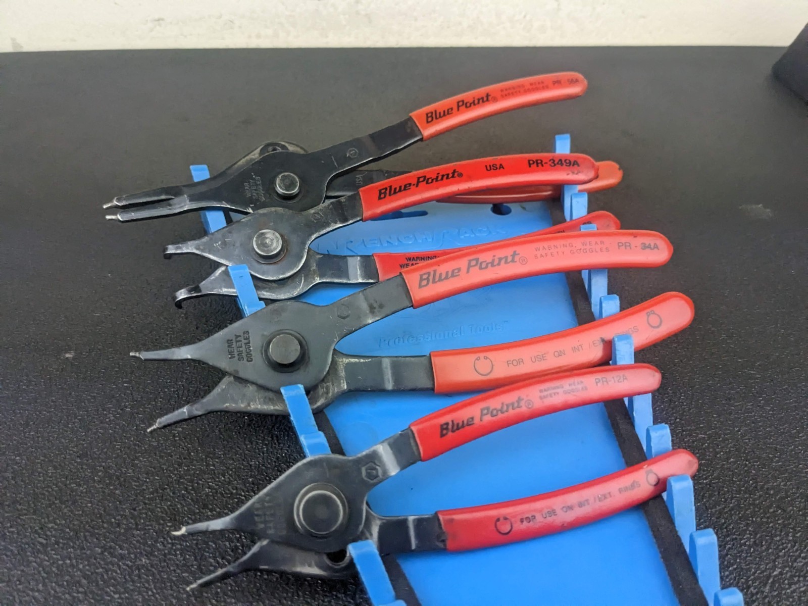 #bn144 Blue Point Tools 4pc Snap Ring Pliers Set Internal/External pr12a pr34a