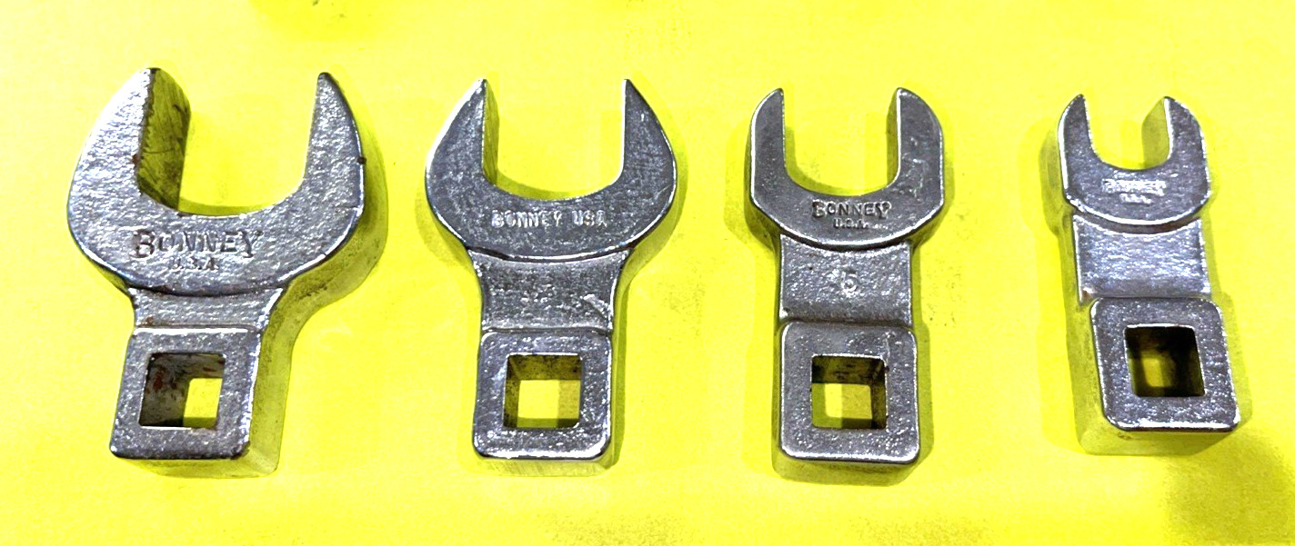 BONNEY TOOLS VINTAGE 12 PIECE MULTI DRIVE VARIOUS TYPES OF CROWFOOT WRENCHES