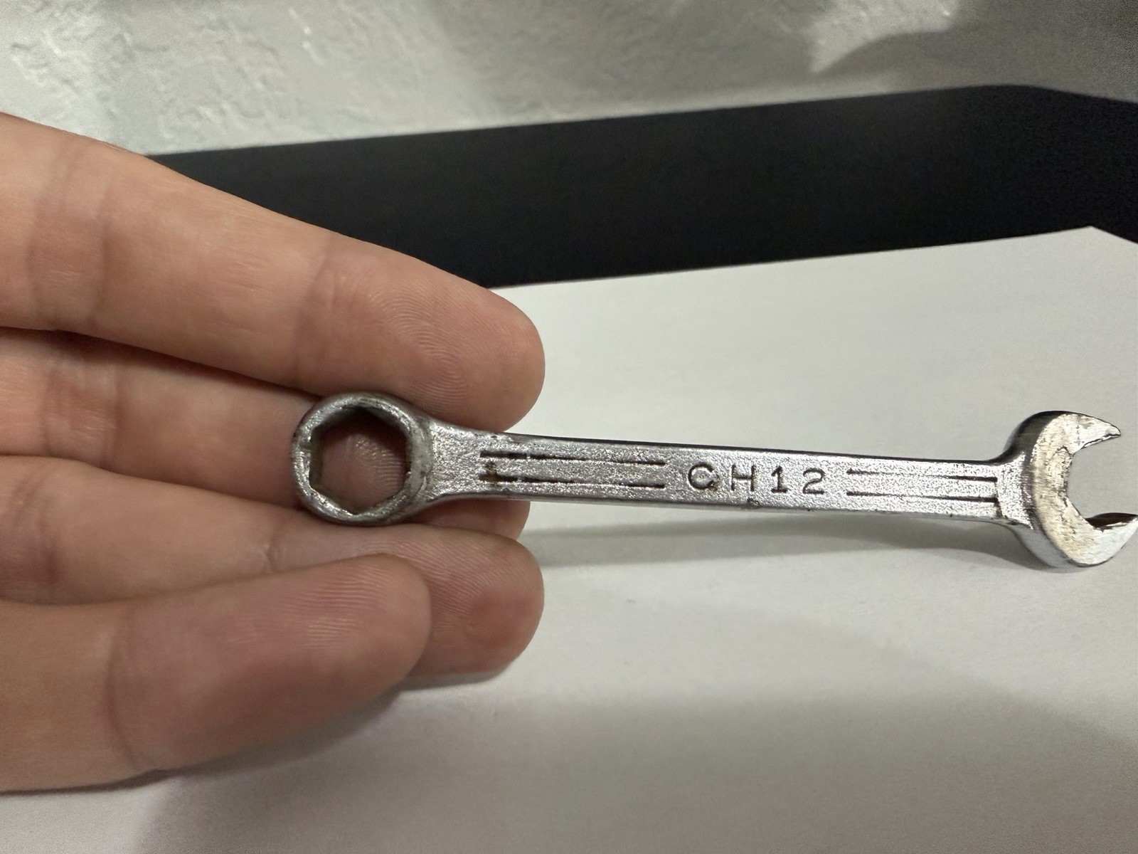 Mac Tools 3/8″ 6PT SAE Short Combination Wrench USA CH12