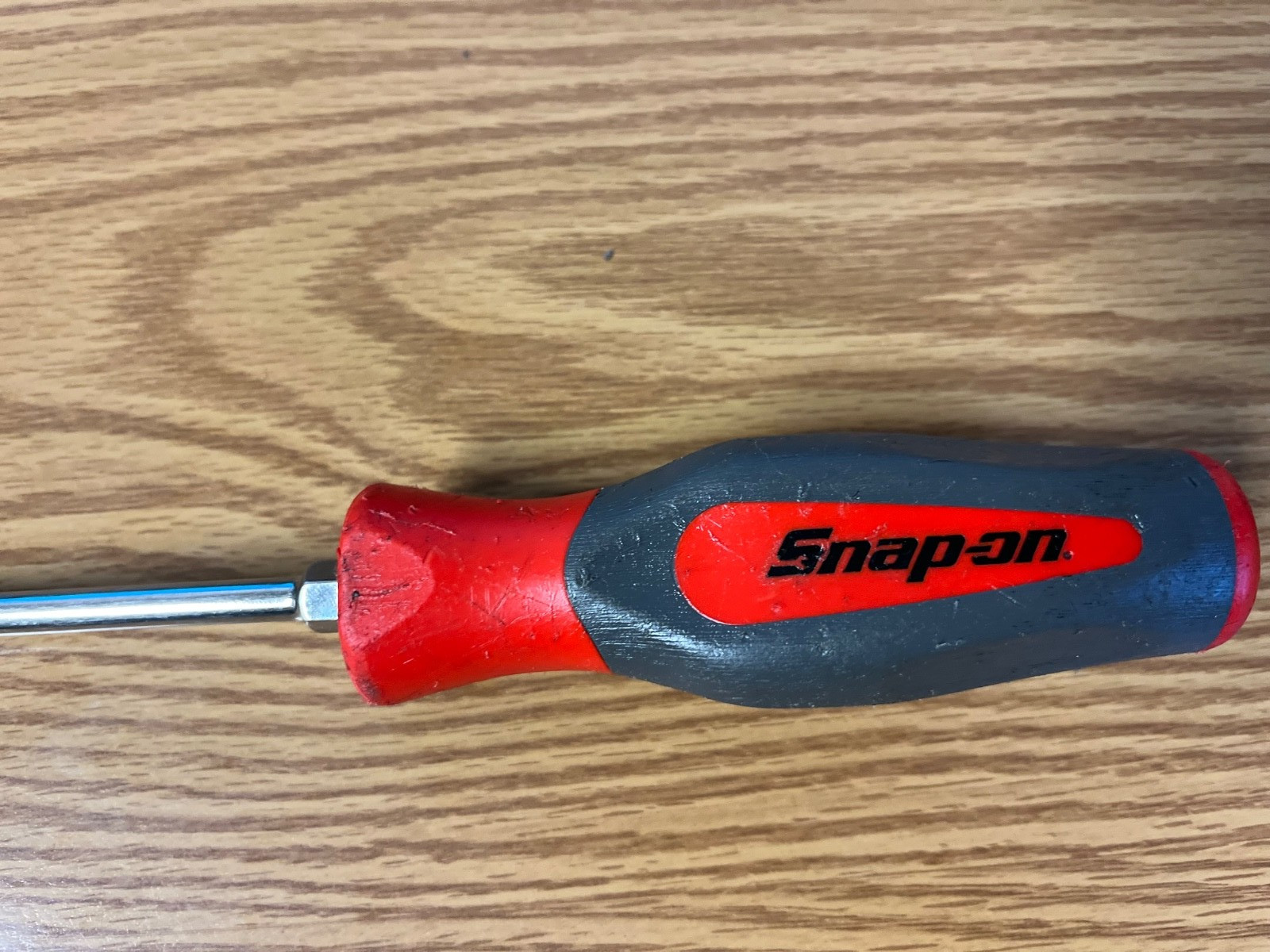 SNAP ON SHD4 -RED/GRAY COMFORT GRIP HANDLE 1/4 FLAT BLADE 8.75″ LONG LOT#56