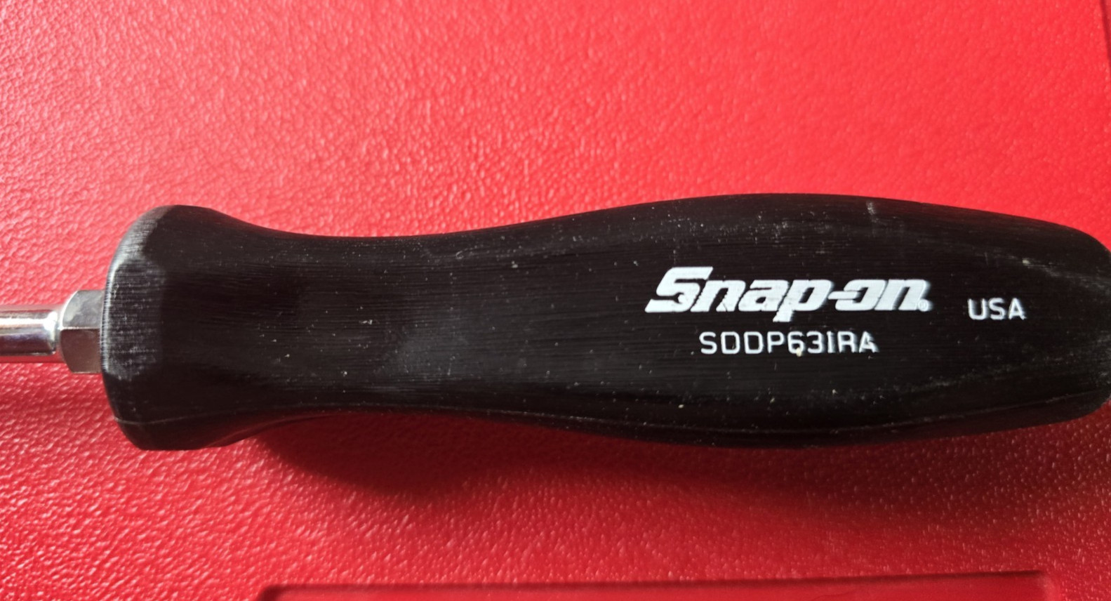 Snap-on Tools NEW BLACK #3 Phillips Hard Plastic Handle Screwdriver SDDP63IRA