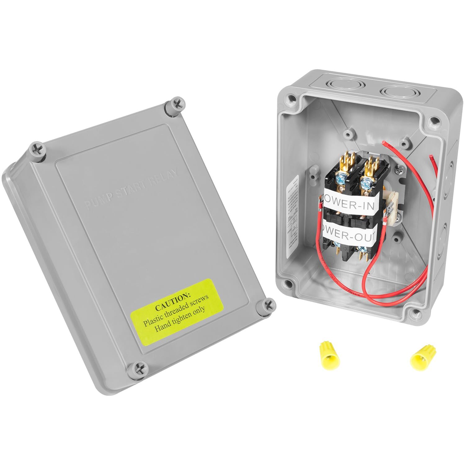 1522 Pump Start Relay Fit Irrigation Systems with Housing 3HP/110V/220V 24V Coil