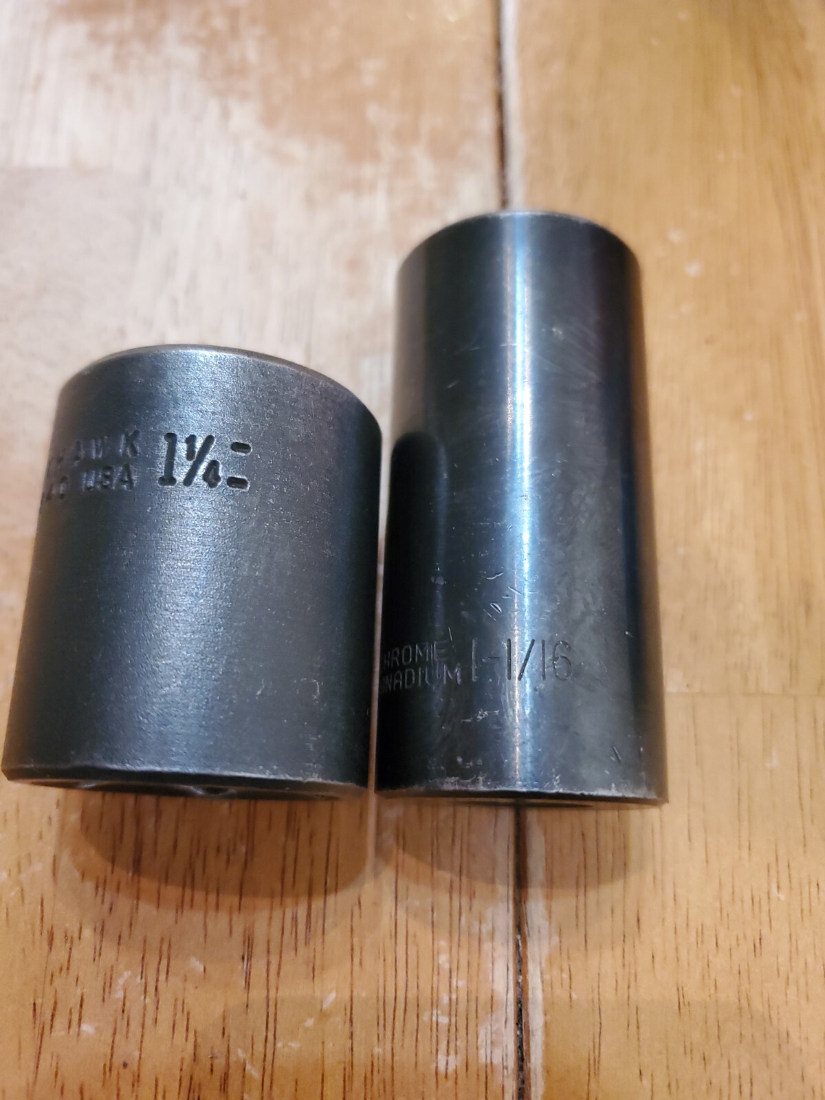 Black Hawk Chrome Vanadium 1/2″ Drive 1-1/16″ Deep 1-1/4″ Shallow Impact Sockets