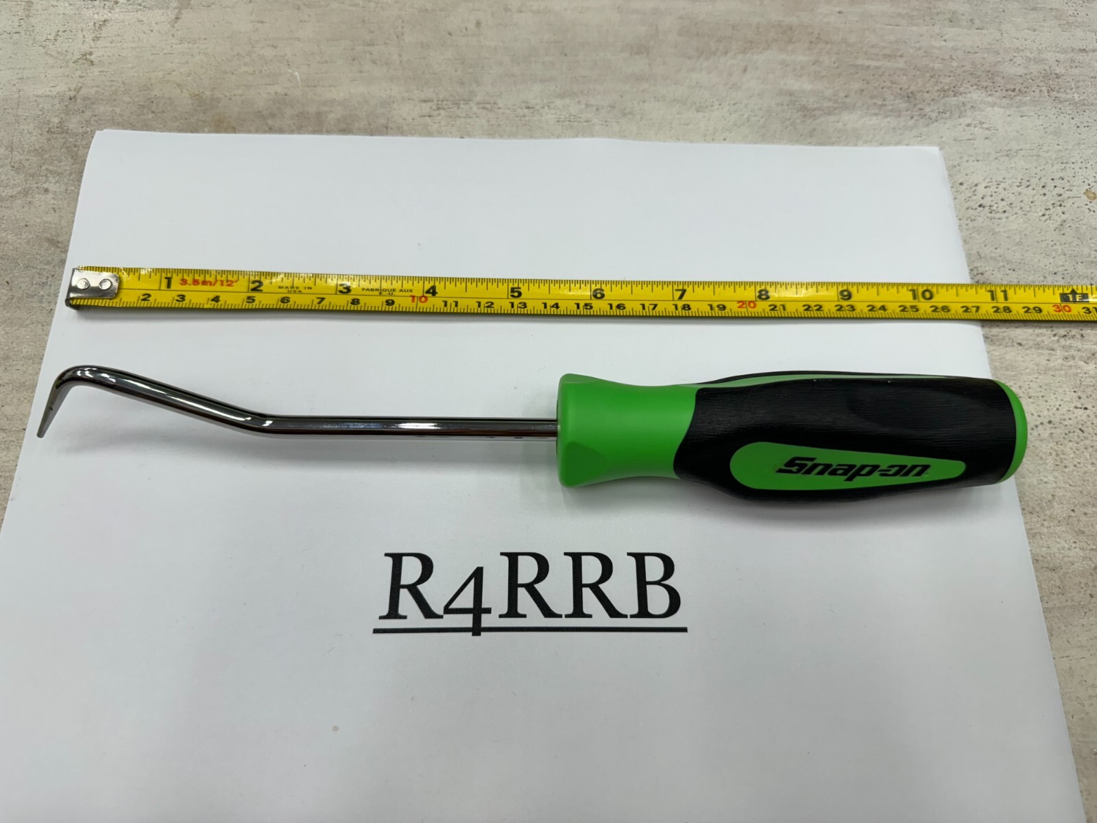 Snap-on Tools USA NEW 10″ Length GREEN Soft Grip Radiator Hose Pick SGA173BG