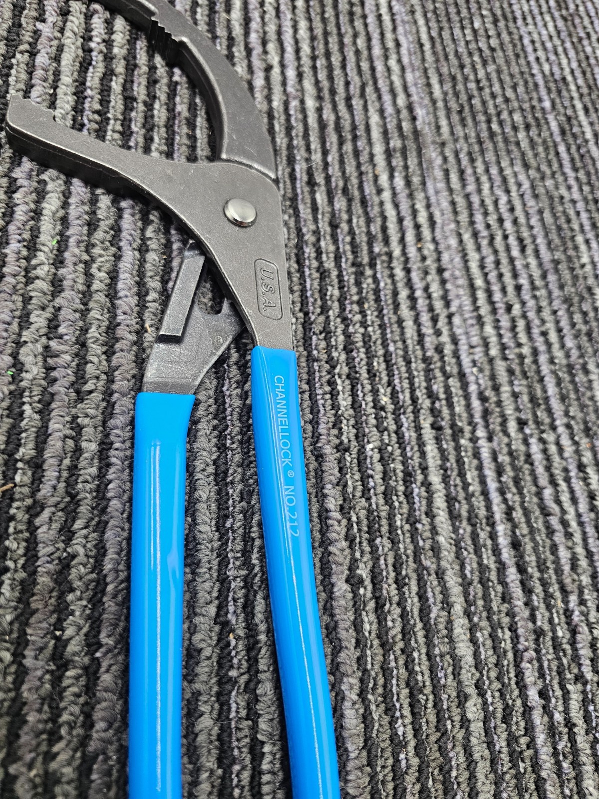 Channellock 212 BULK Oil Filter Curved Jaw Plier Blue Handle