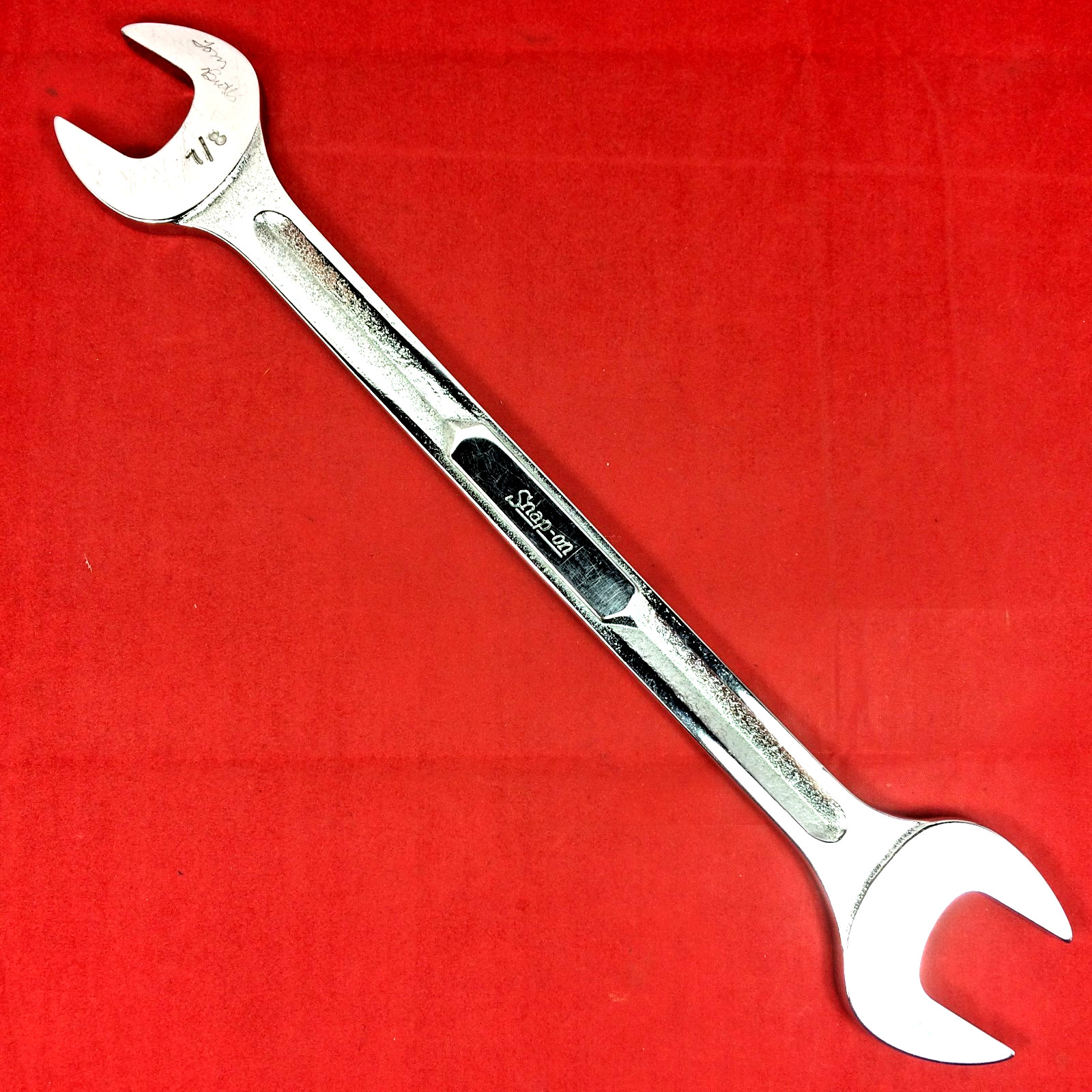 Snap-on 7/8″ x 15/16″ VS2830 SAE Chrome Open-end Wrench Underline Engraved
