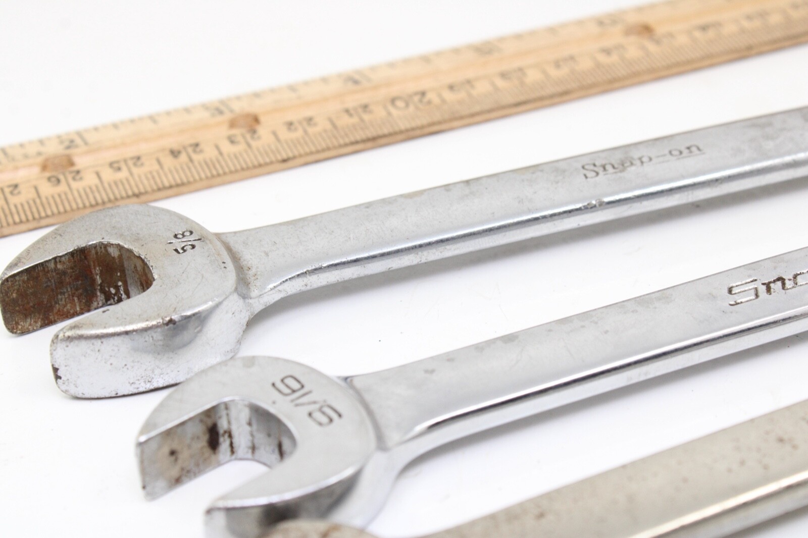 Snap On RXS12-RXS20 3/8″-5/8″ SAE 5 Piece Flare/Open End Combination Wrench Set