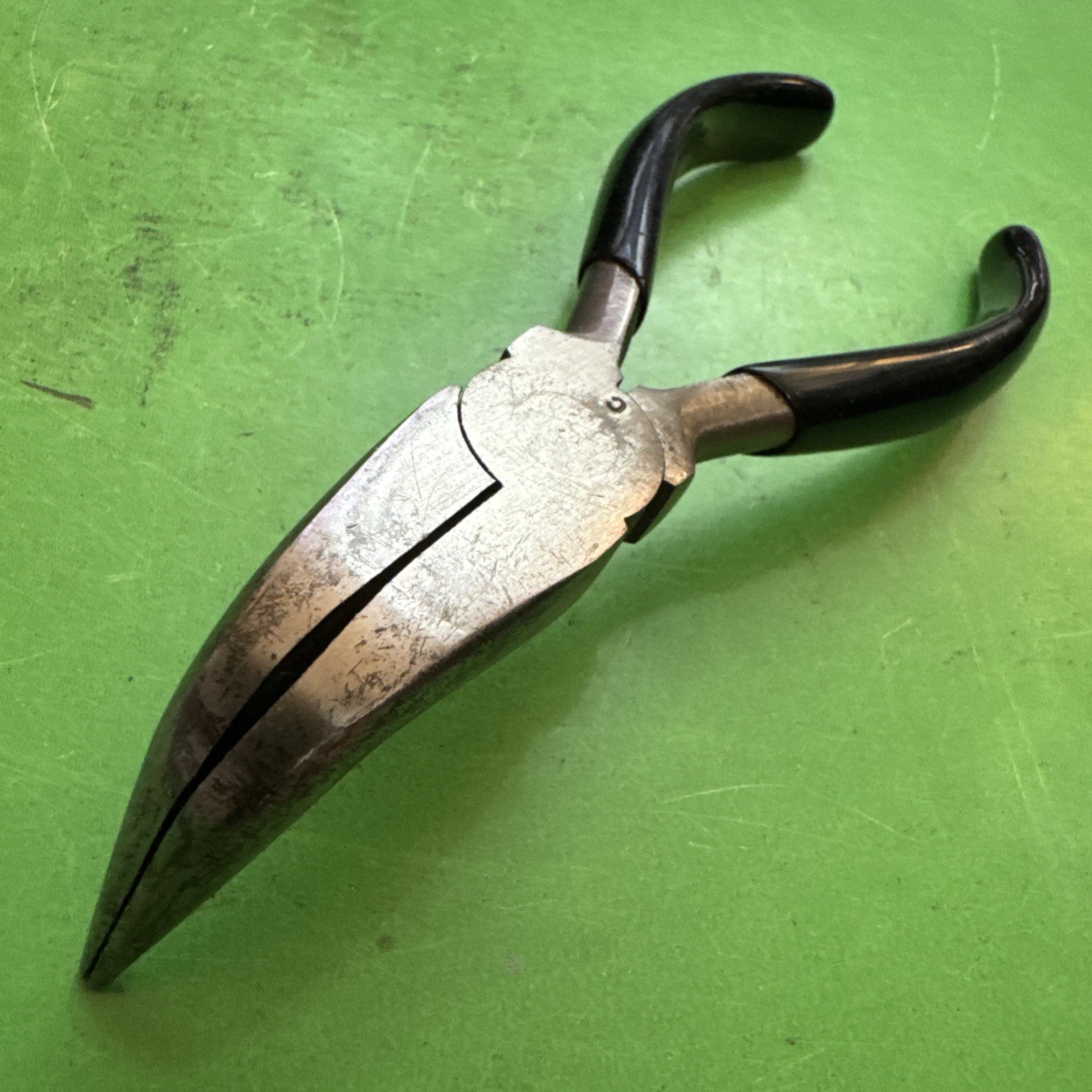 Craftsman Tools USA RARE «C» Stamp 5.5″ Long Black Grip Bent Needle Nose Pliers