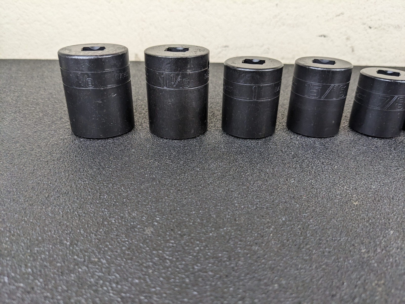 #bh828 Snap On Tools NEW SAE Shallow Impact Socket Set 7/16″ to 1-1/8″