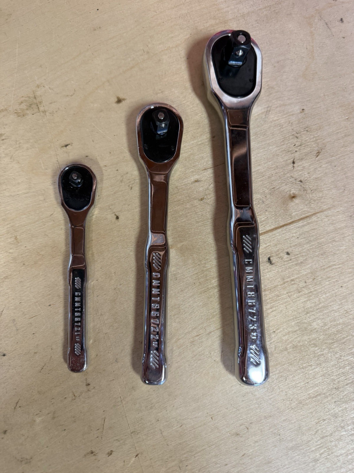 Craftsman CMMT86723 CMMT86722 CMMT86721 1/2″ 3/8″ 1/4″ Low Profile Ratchet Set