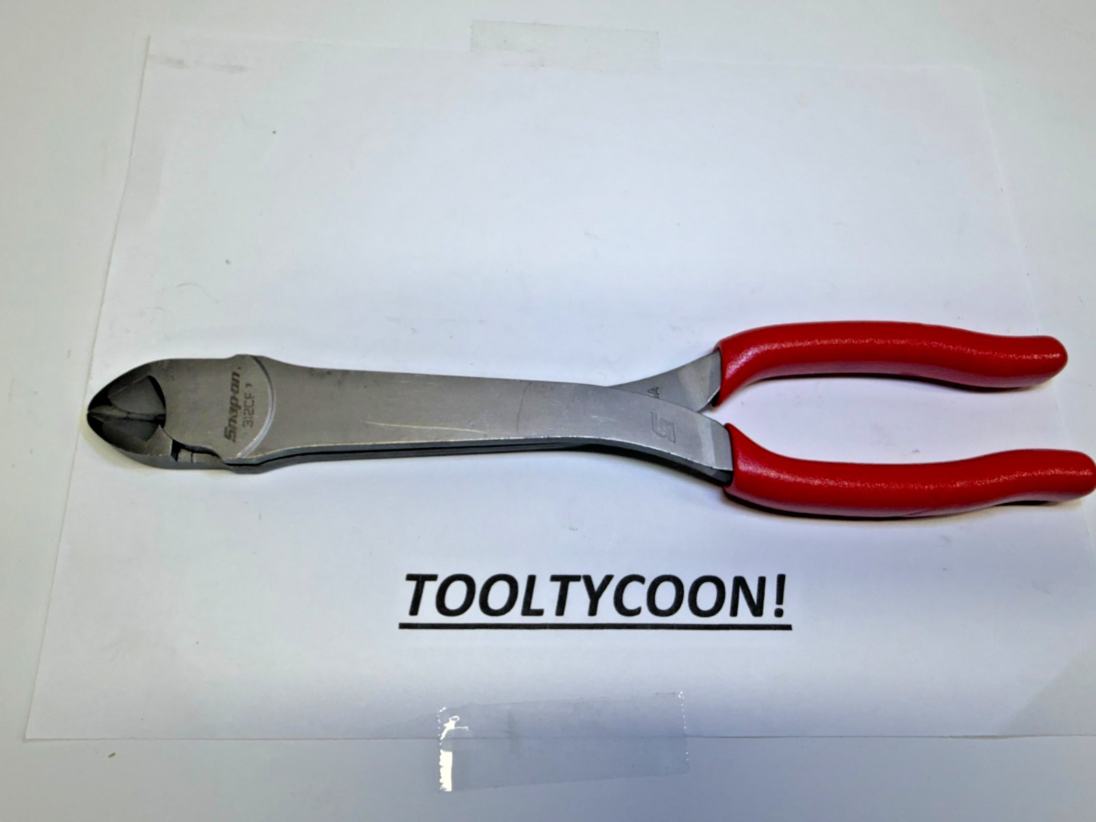 Snap-On Tools USA NEW RED 11″ VectorEdge Heavy Duty Diagonal Cutters 312CF
