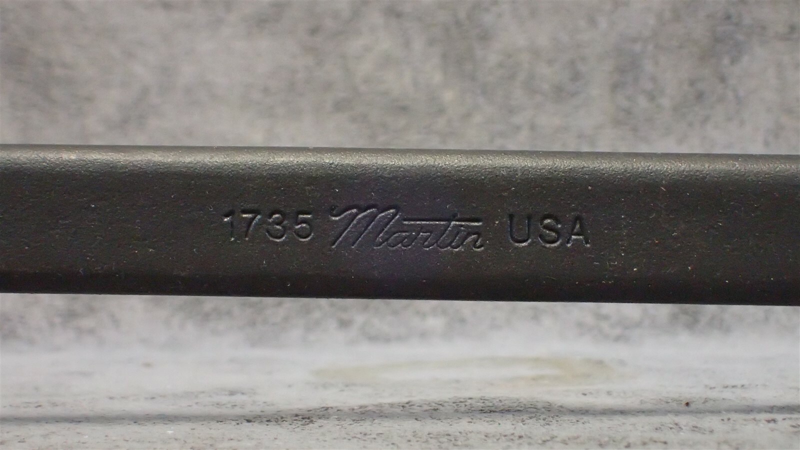 1735 MARTIN 1 x 1-1/8 x 12″ Industrial Black Double Head Open End Wrench BN124