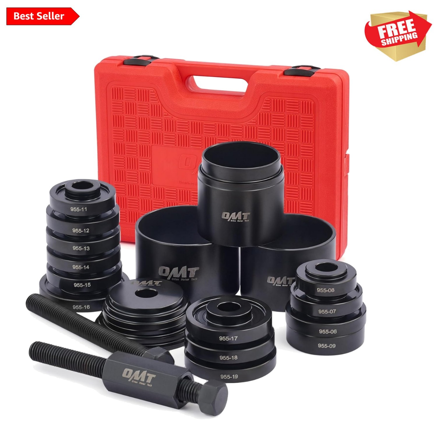 Pro-Grade Wheel Bearing Removal Kit – 24pc Set with All Necessary Tools Included