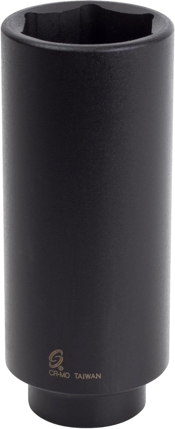Professional 1/2-Inch Drive 1-5/16-Inch Extra Deep Impact Socket – CR-MO Steel