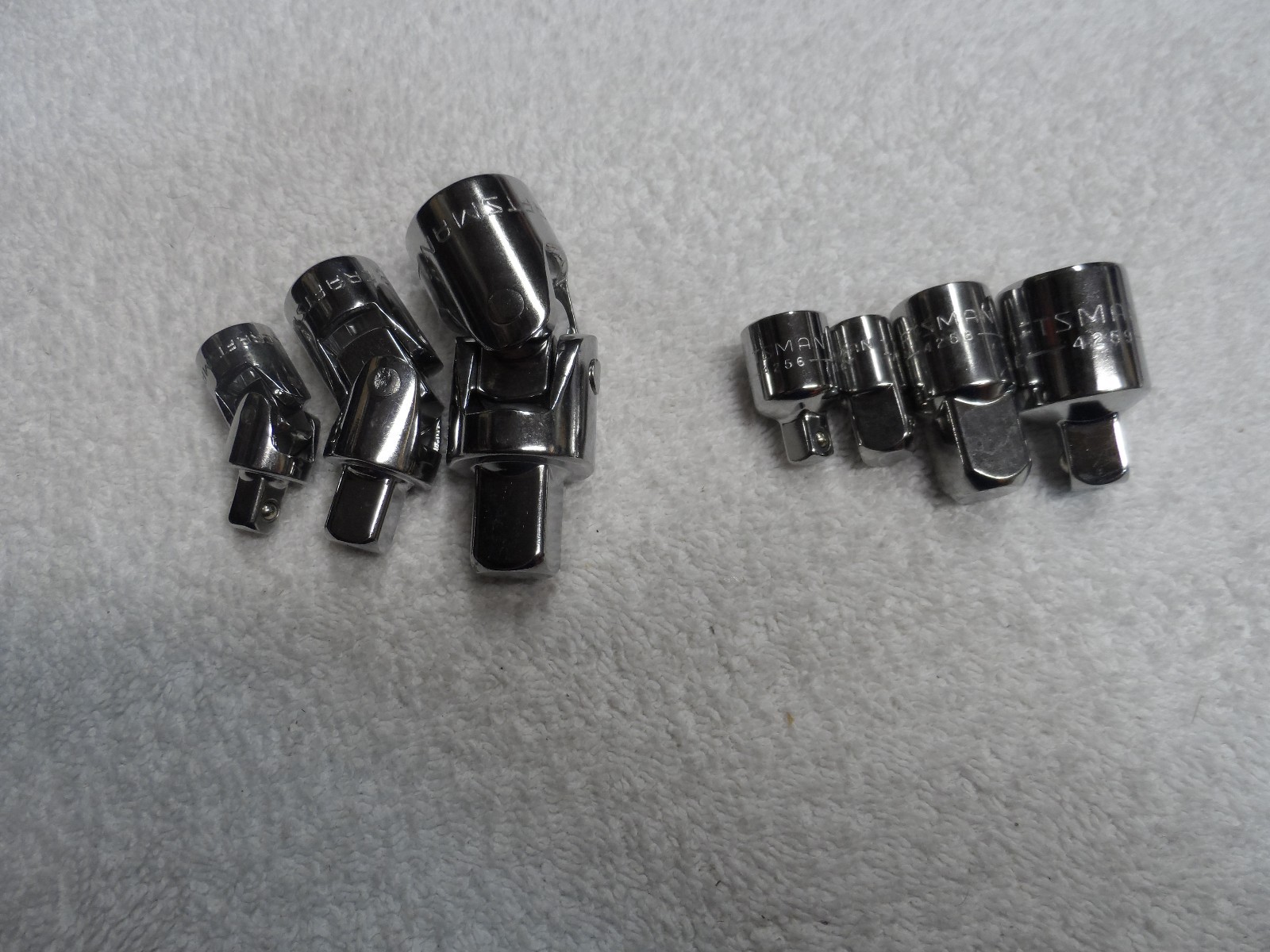 Craftsman 1/4″ 3/8″ 1/2″ Drive Socket Adapter + Swivel Joint Set – 7 pcs