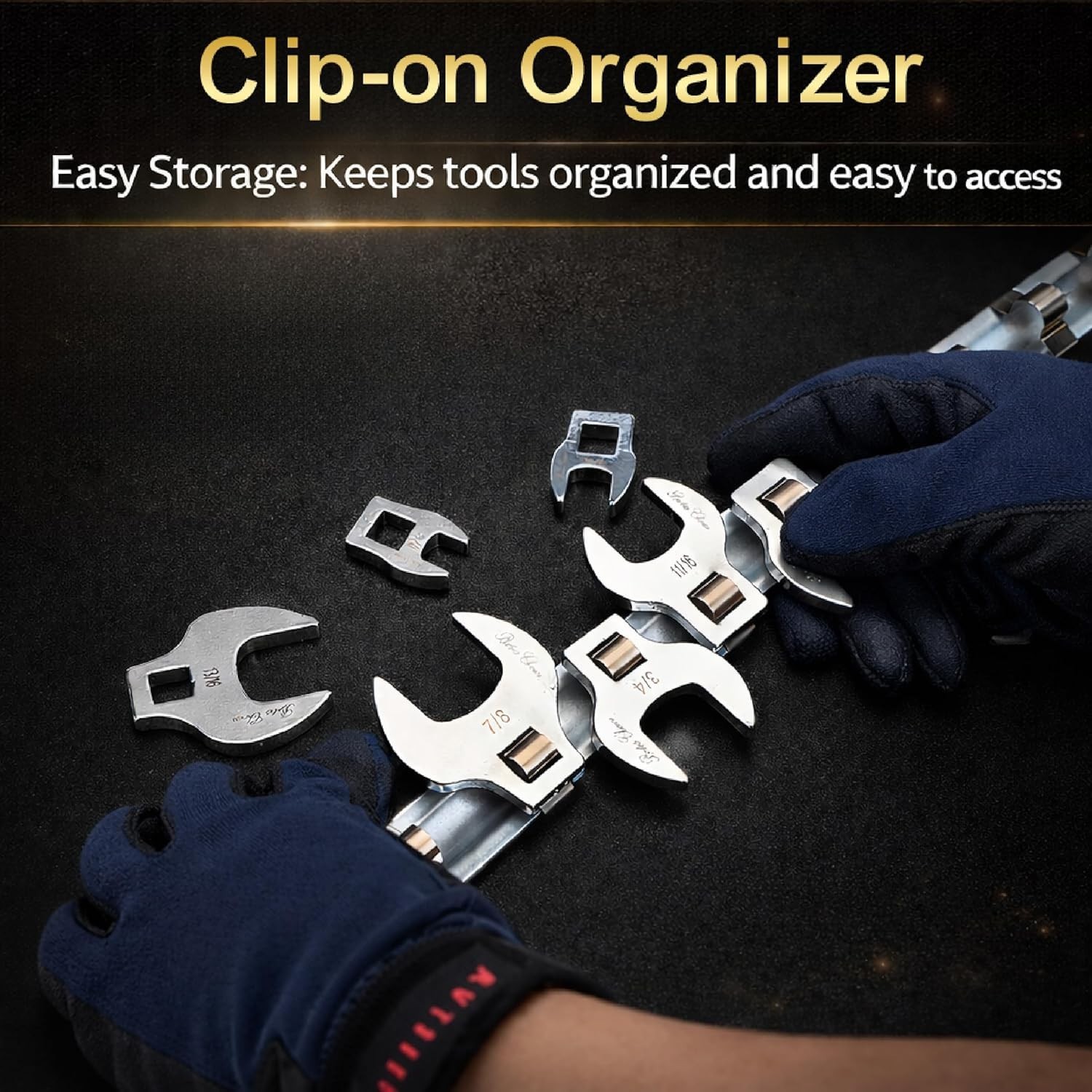 Bates- 3/8″ Drive Crowfoot Wrench Set, 10 pcs, 3/8”-1”, Chrome-Plated Steel, …