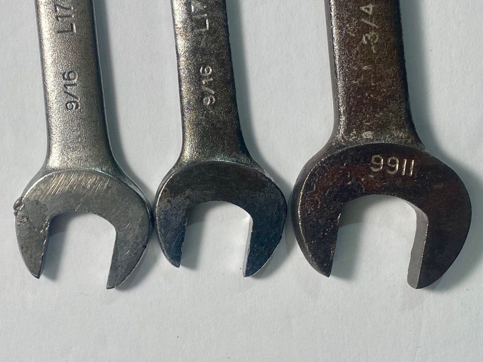 Vintage Billings 3 pc. Wrench Lot, Made in USA, ca 40’s-60’s