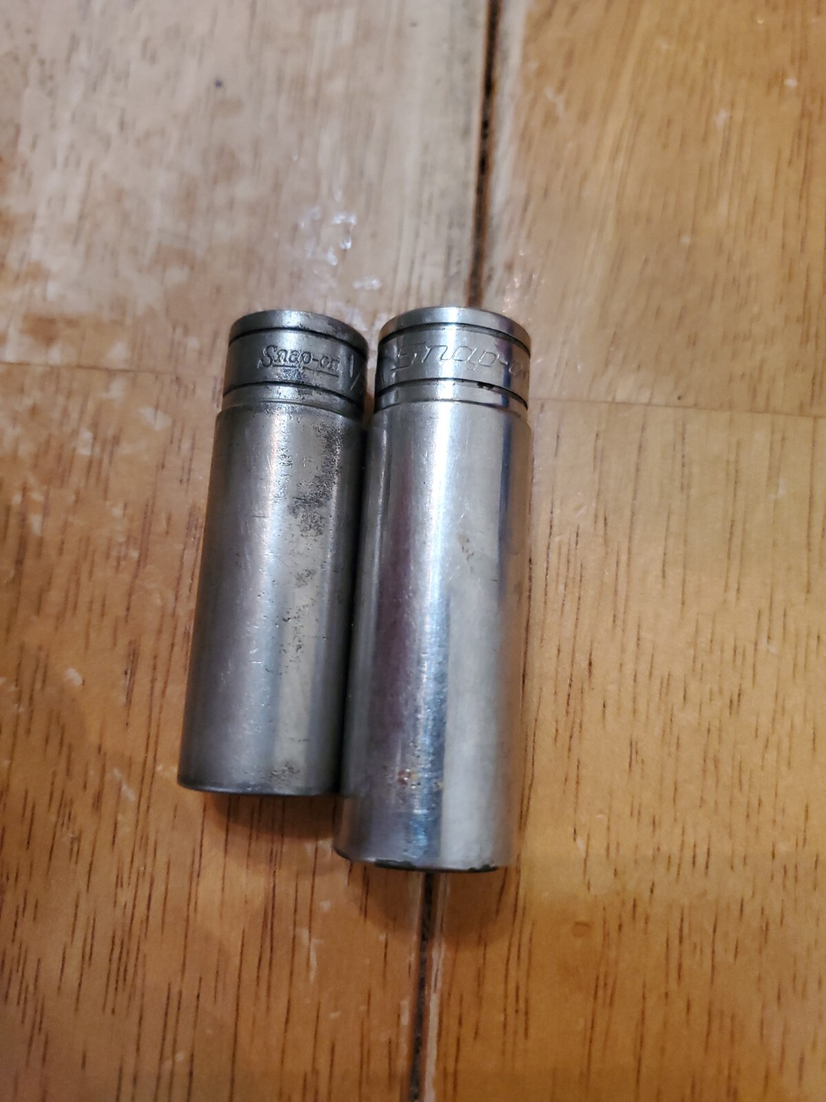 Snap On 3/8 Drive 1/2 9/16 6PT Deep Sockets Worn Lot Of 2