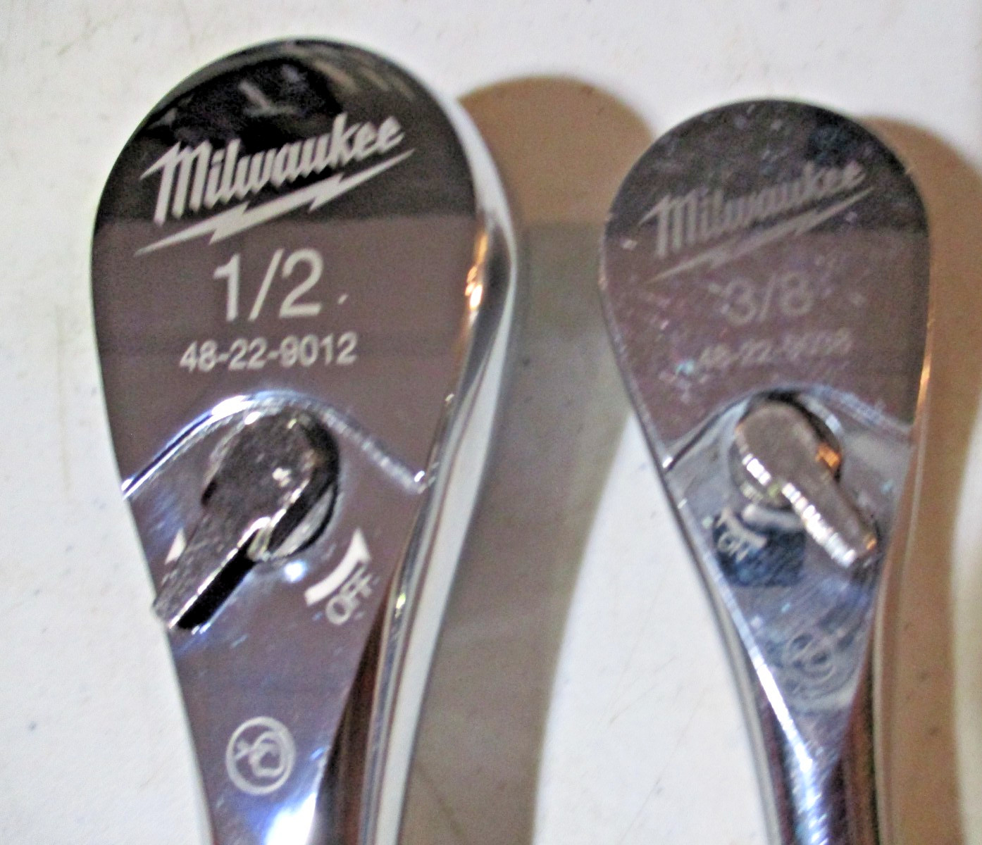 Milwaukee 1/2″ (48-22-9012} and 3/8 » (48-22-903) Drive RatchetS