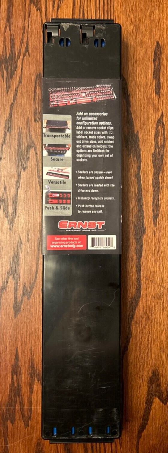 Ernst 3/4″-Drive Socket Boss 2-Rail Universal Twist Lock Socket Tray #8459 USA