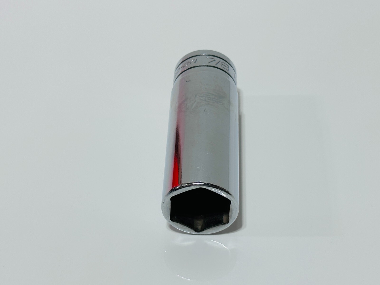 Snap-On Tools USA TS281 SAE 7/8″ Deep Chrome Socket – 1/2″ Drive – 6 Point