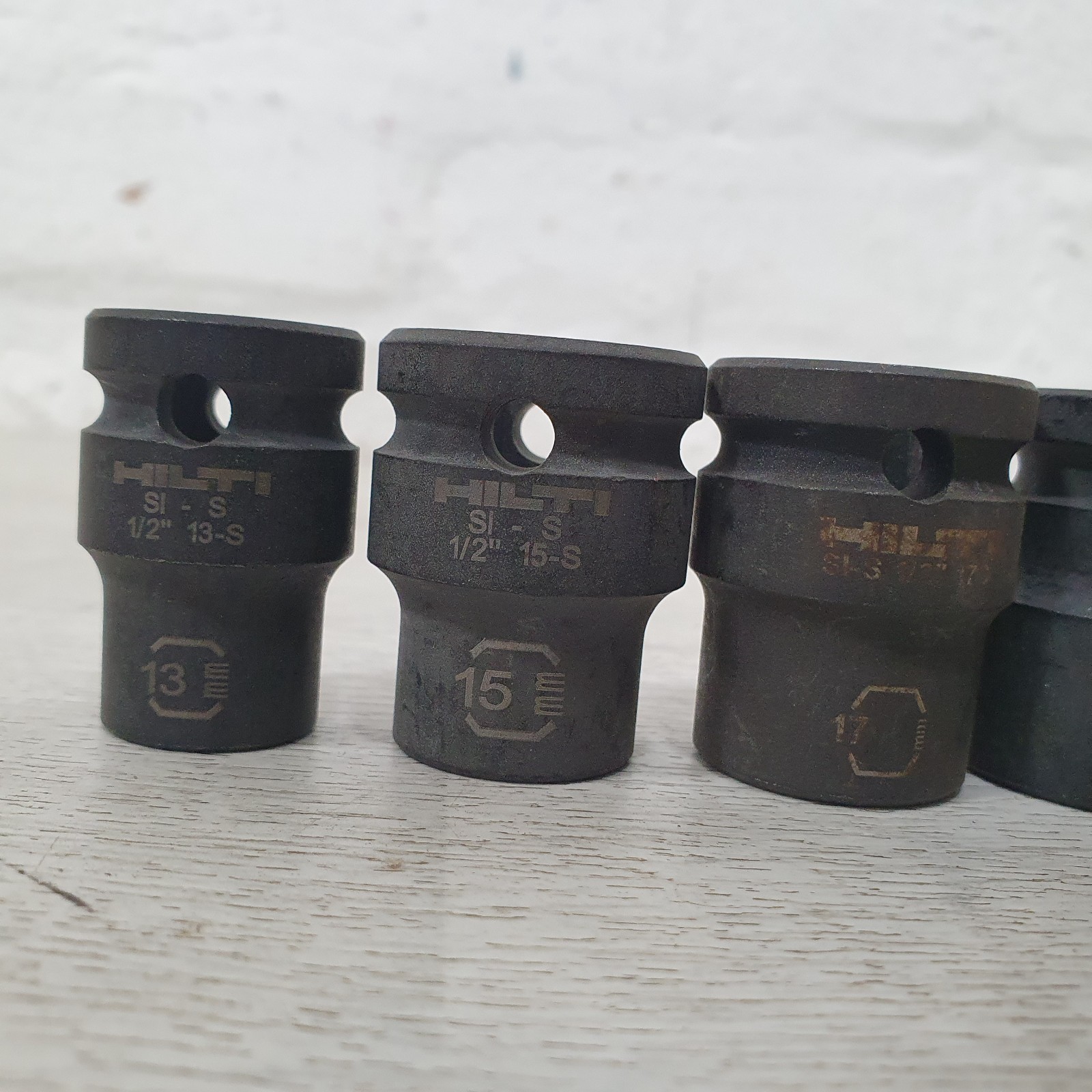 5x HILTI 1/2 Inch Drive 6-Point Short Impact Sockets SI-S 1/2″ Mixed Sizes -S85