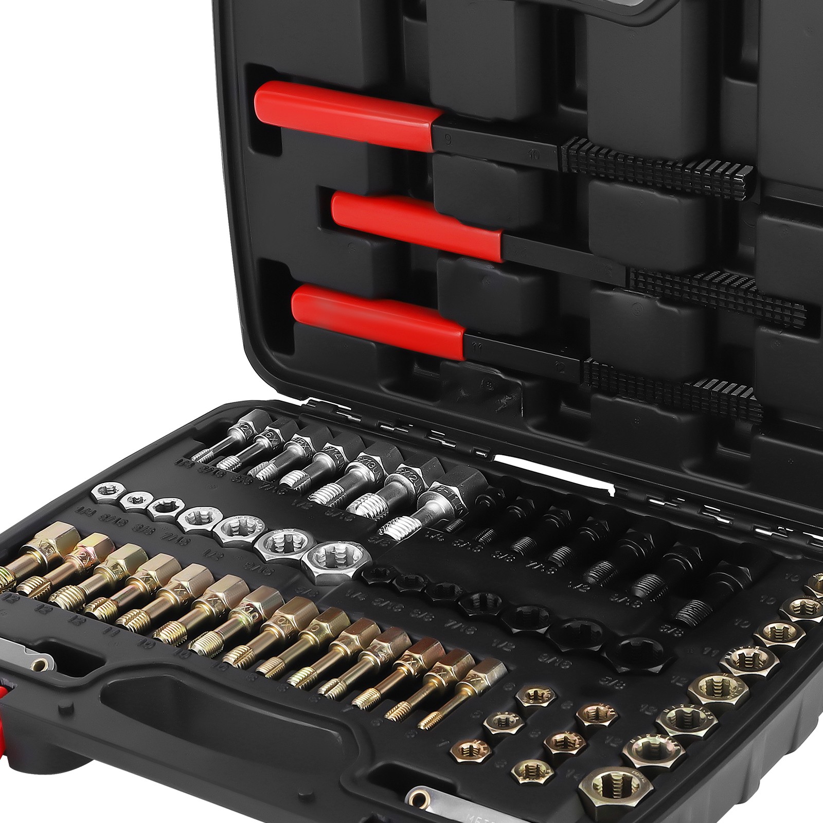Industrial Thread Chaser Set 61pc SAE/Metric Color-Coded for Automotive Repair