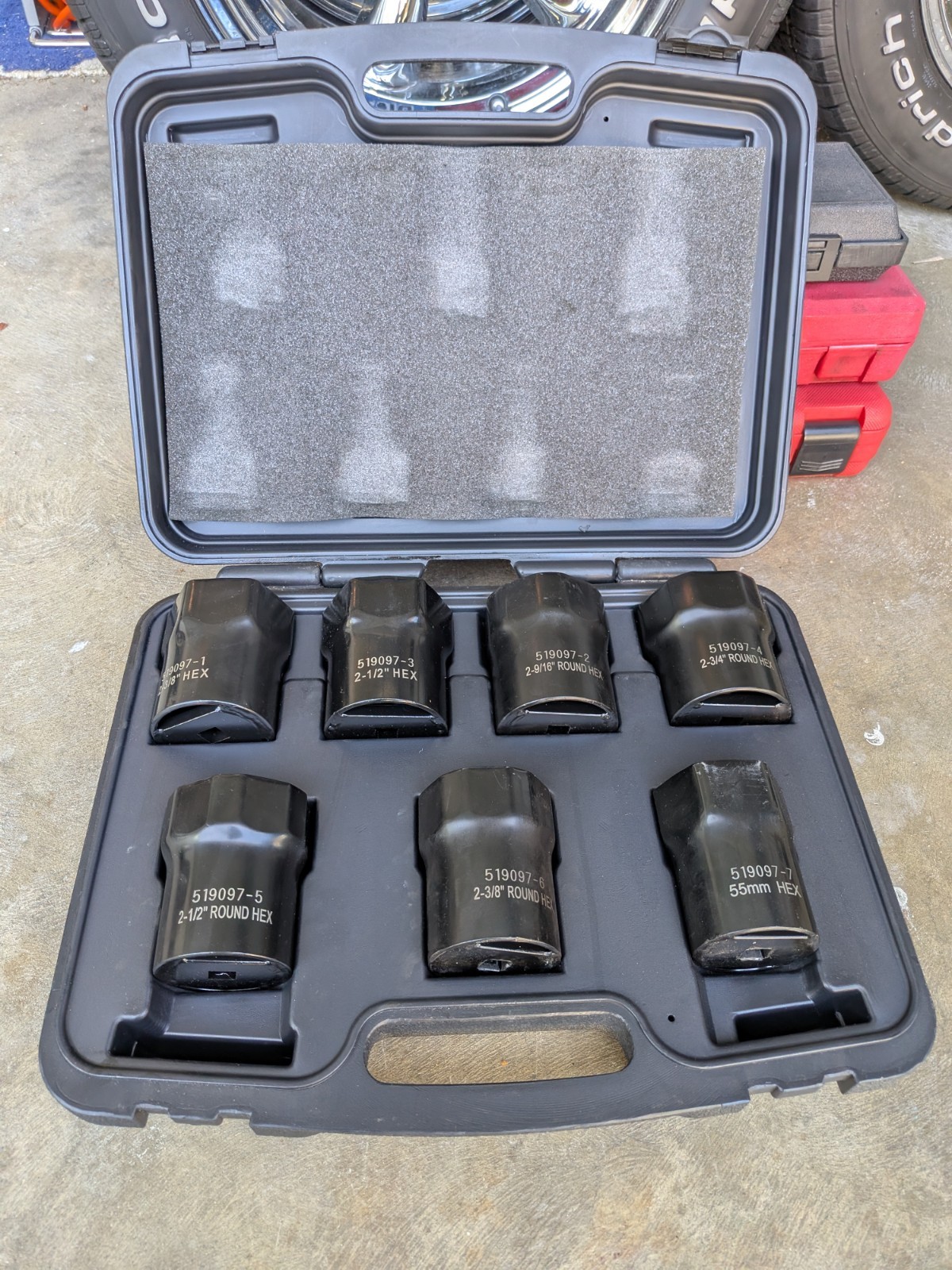 MAC Tools AS 4542 Wheel Bearing Locknut Socket Set 7 Pieces