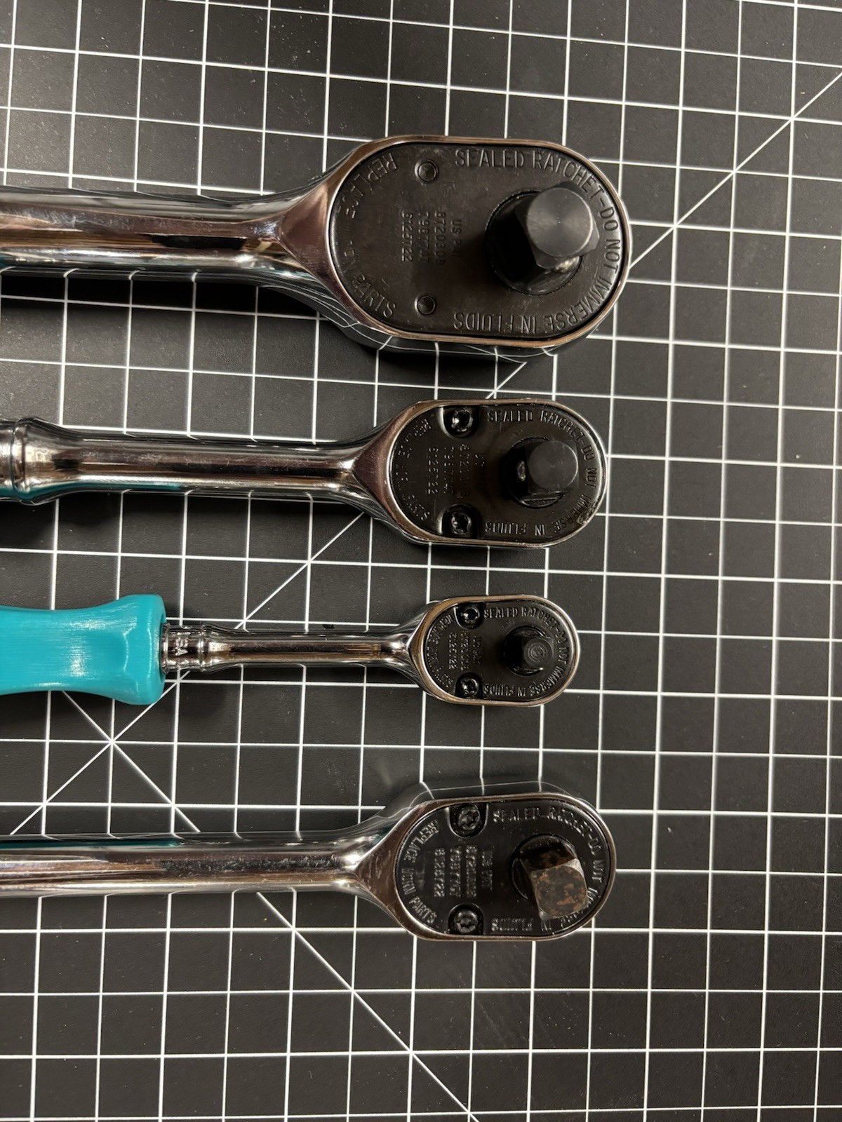 Snap-On Teal Ratchet Set (See Description)