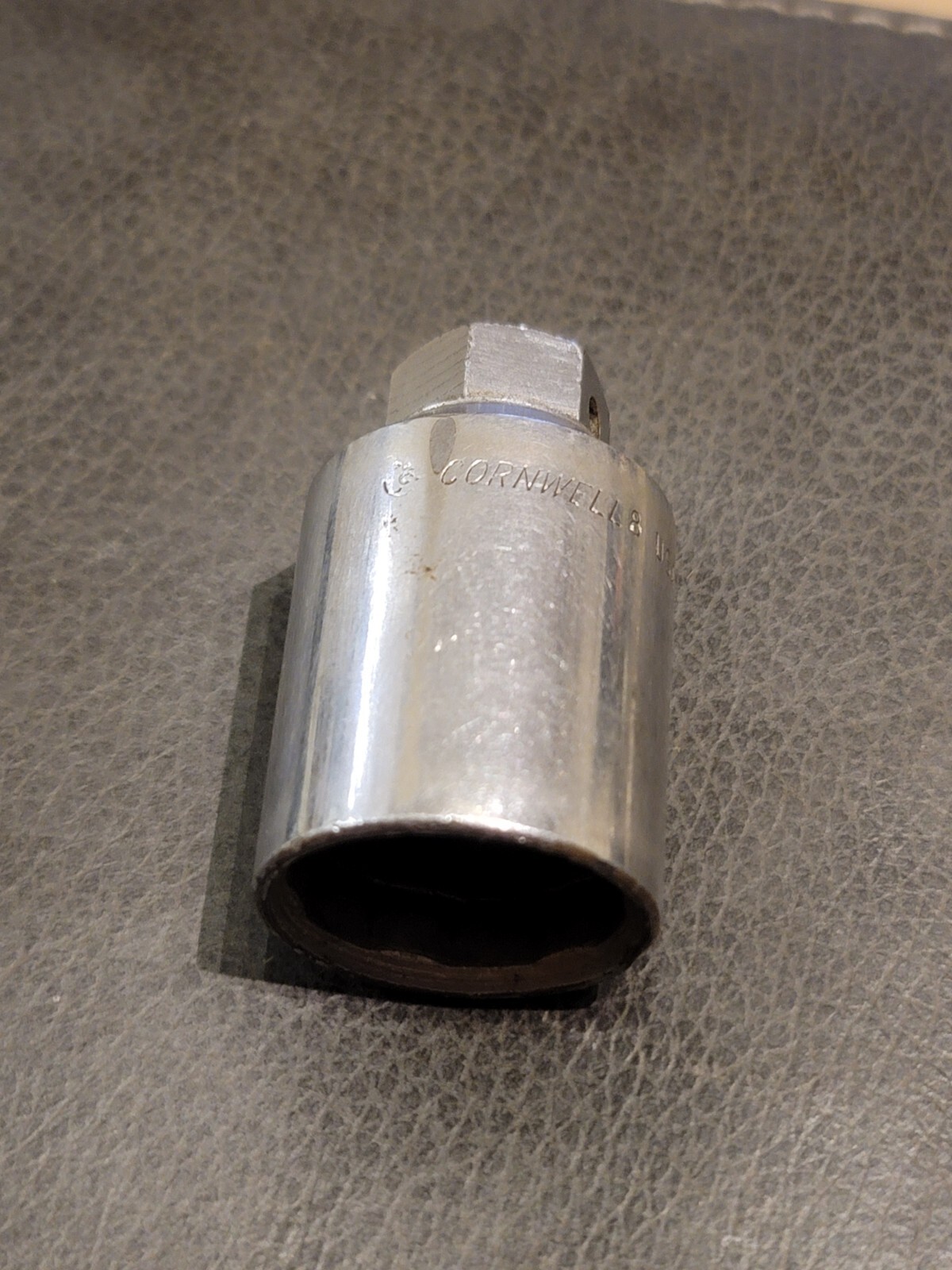 CORNWELL TOOLS OIL PRESSURE SENSOR CHROME SOCKET 3/8” DRIVE X9001 USA