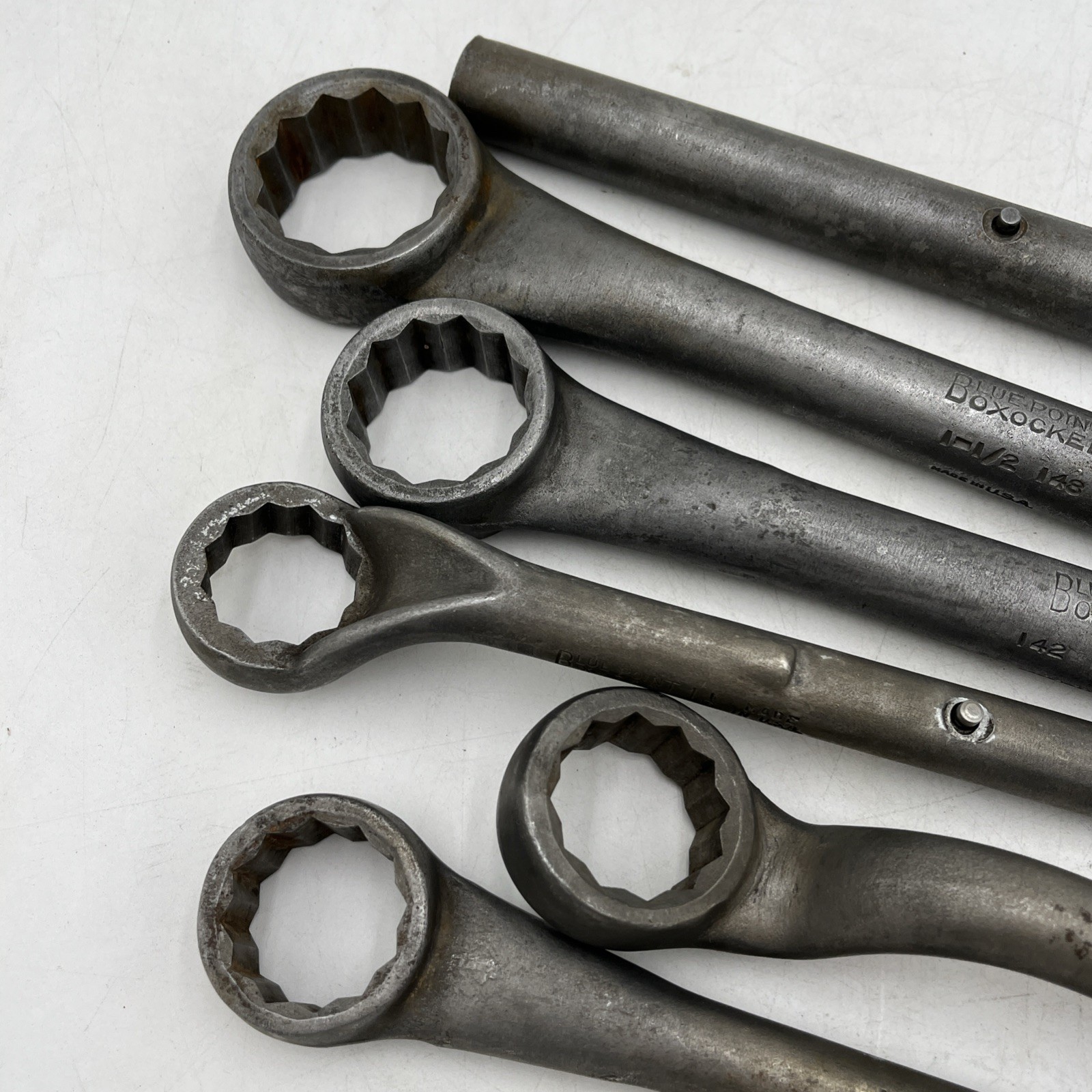 Blue-Point Boxocket Wrench Lot 6 Vintage USA SAE 12 Point Snap-on