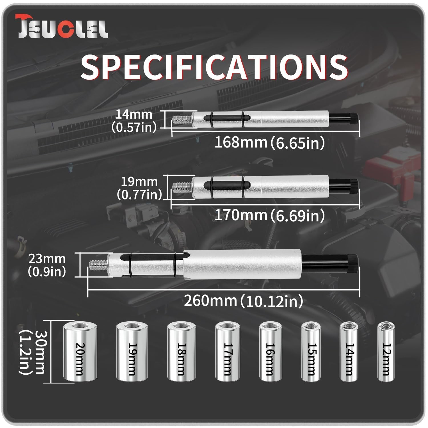11PCS Heavy Duty Clutch Alignment Tool Kit – Metric Disc & Flywheel Centering Se
