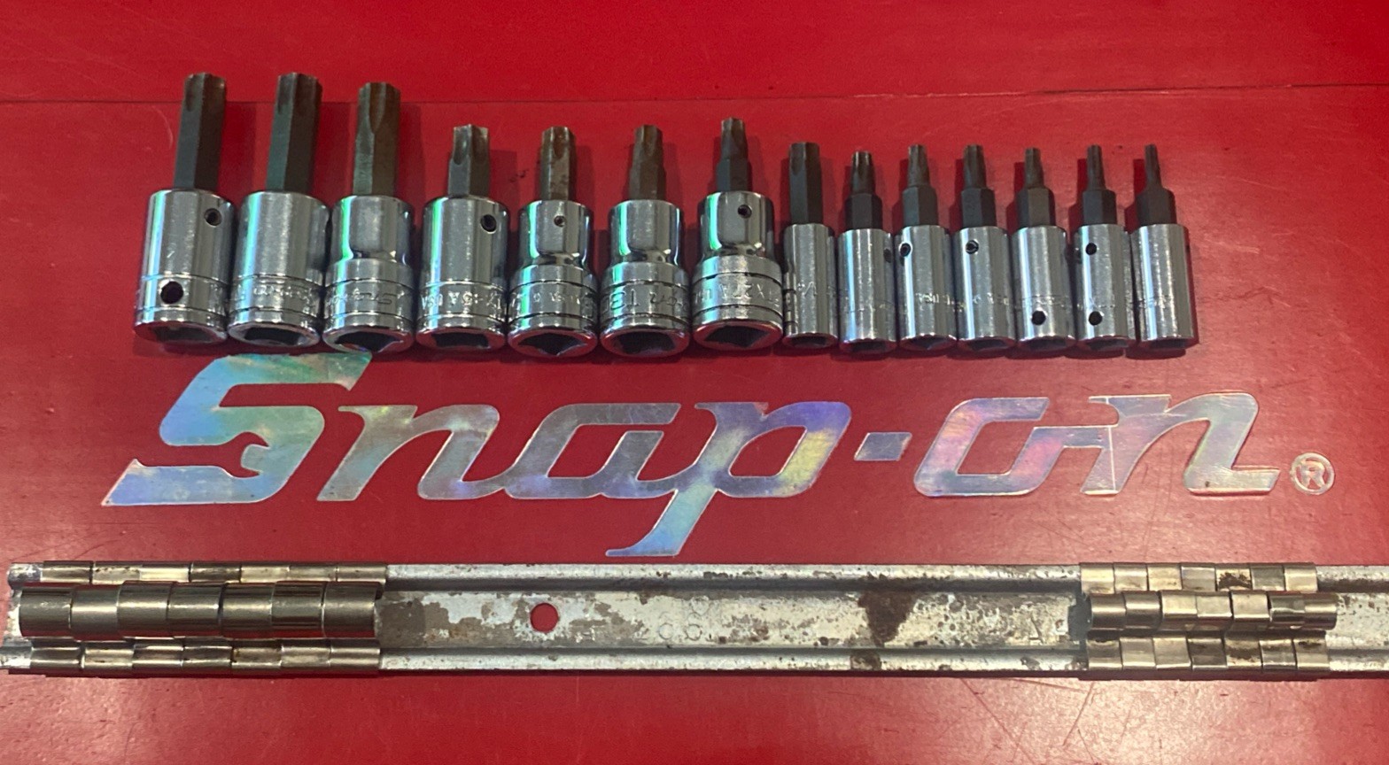 SNAP ON FTX, TMA, TTX 1/4” & 3/8″ DRIVE TORX SOCKET SET 14 PIECE LOT NICE