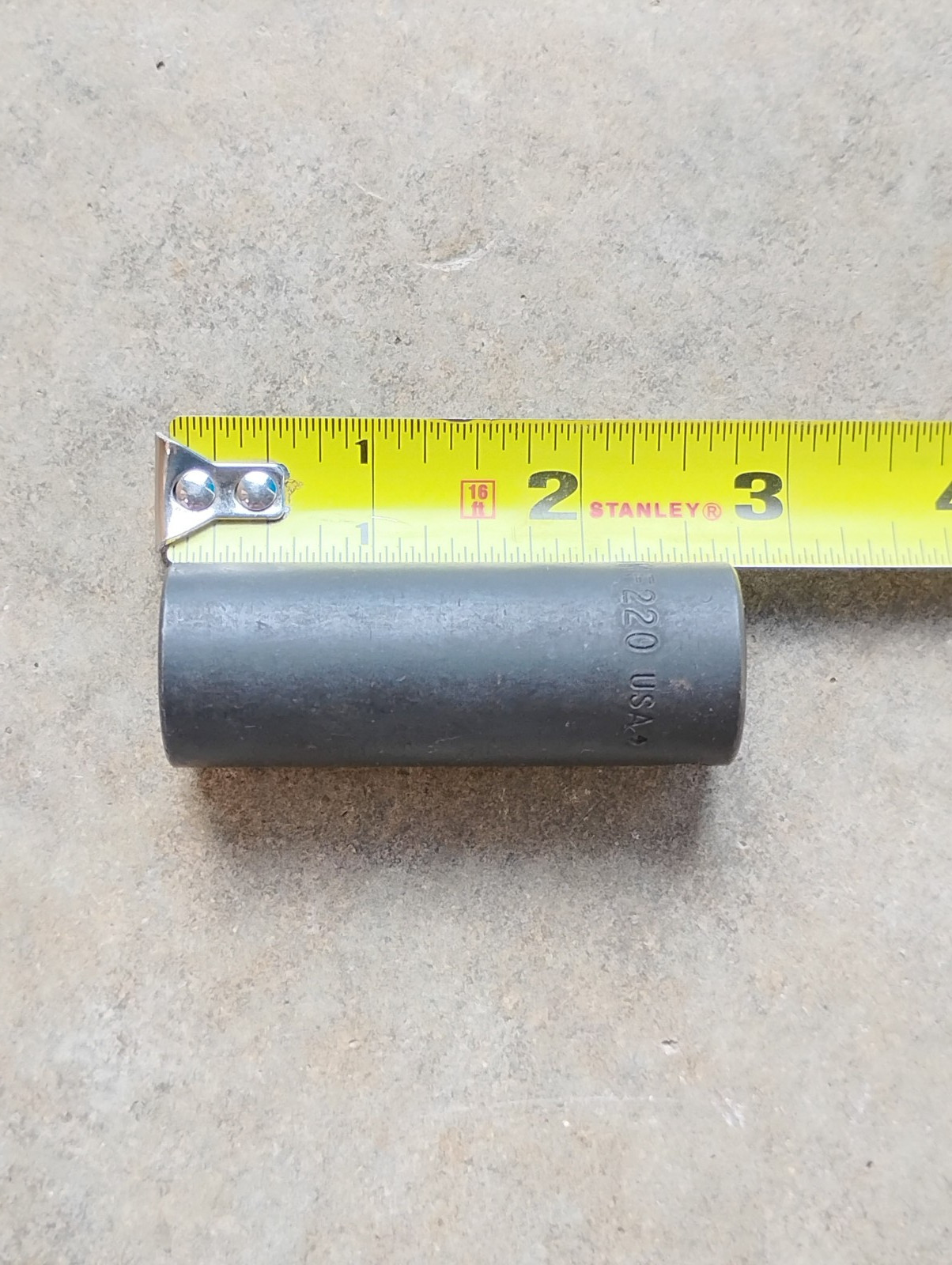 Snap On SIMF220 11/16 SAE flank drive deep impact socket 3/8 drive USA