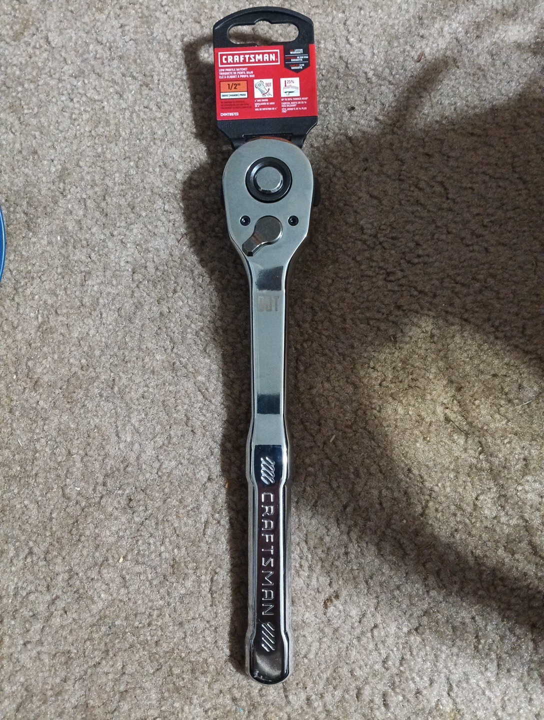 NEW – Craftsman 90-Tooth Low Profile 1/2 in. Drive Ratchet (CMMT86723) Lifetime