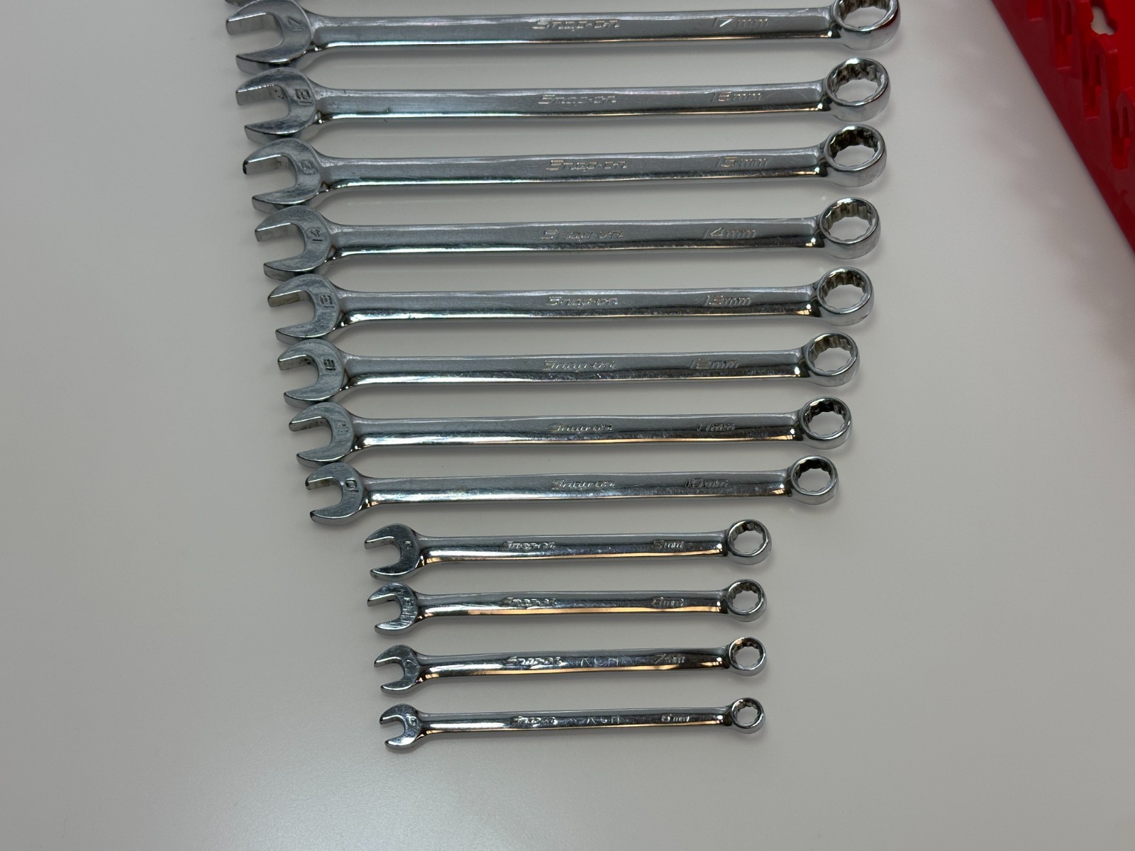 🇺🇸 Snap On Tools USA 14pc Metric 6-19mm Combination Wrench Set OEXM710 + 6-9mm
