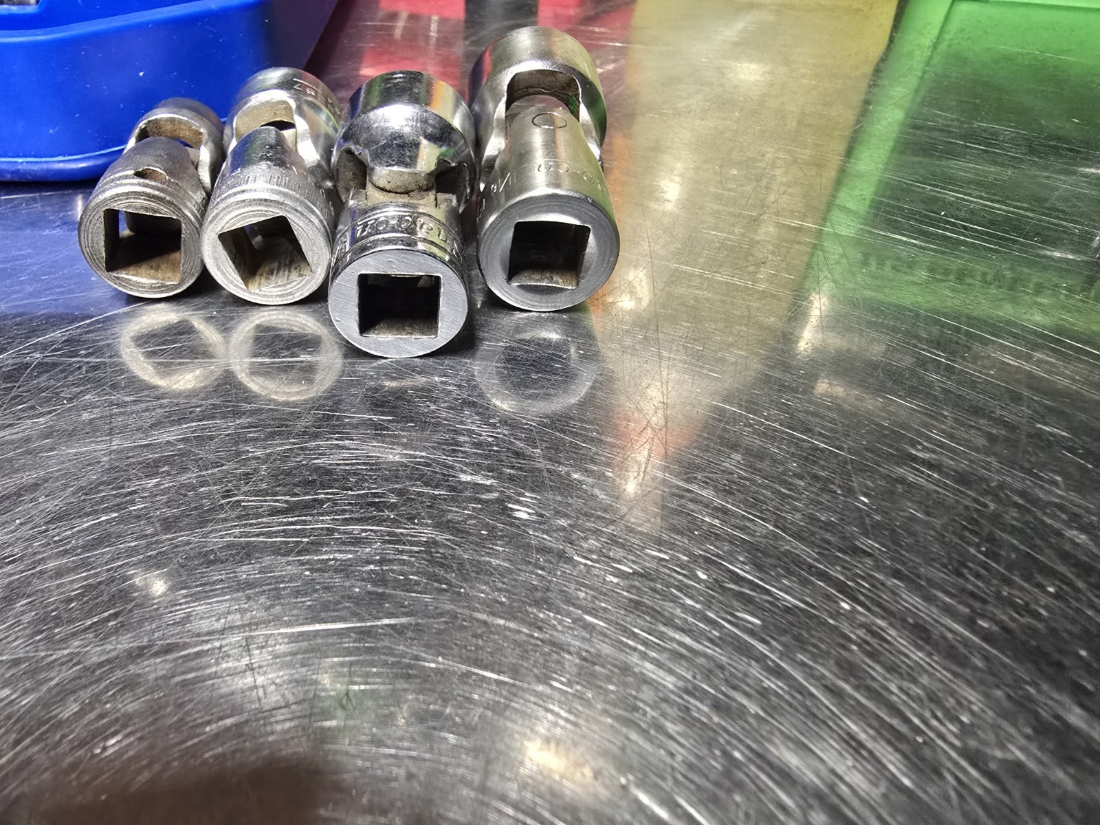 Snap On Tools 3/8 Drive 12 Point SAE Swivels. Excellent Condition. Not A Set