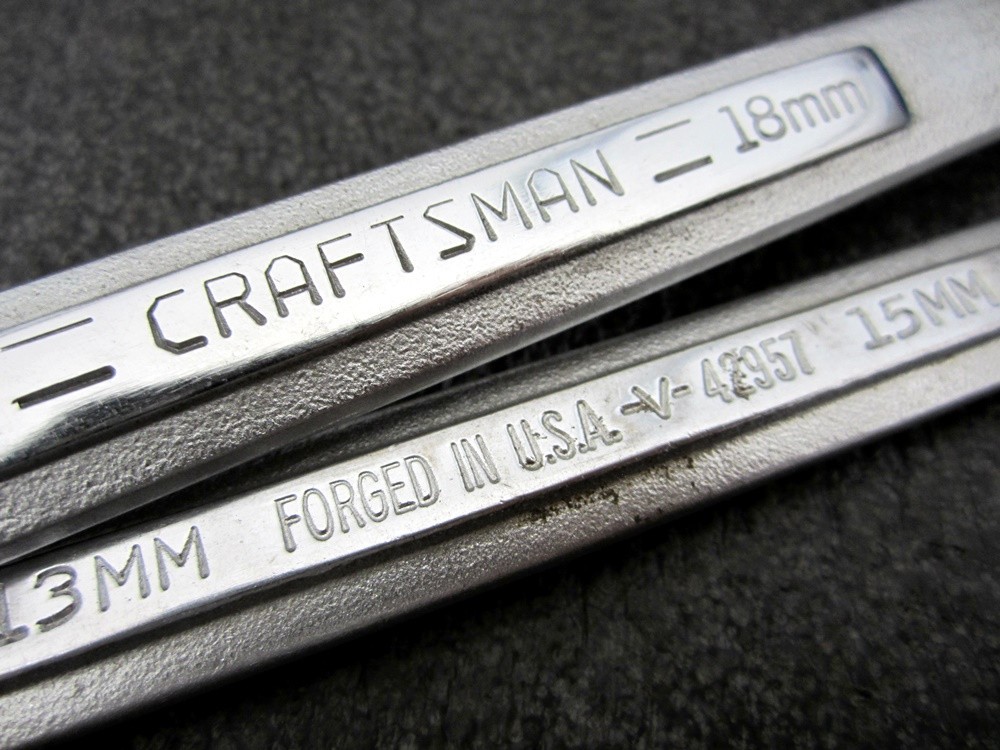 Vintage Craftsman 6pc Metric Box End Wrench Set Made in USA