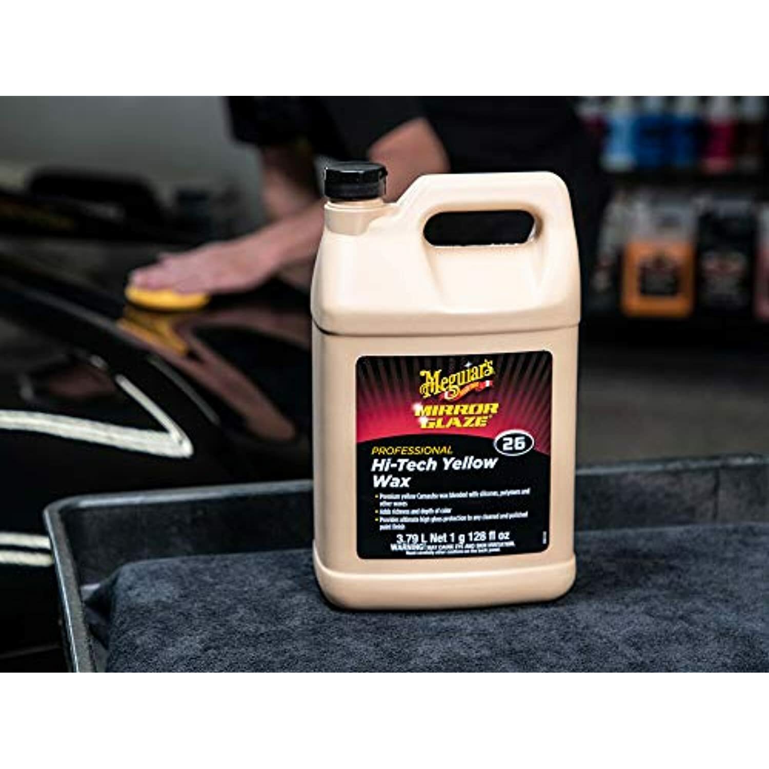 MEGUIAR’S M2601 M26 Mirror Glaze Hi-Tech Yellow Wax – 1 Gallon