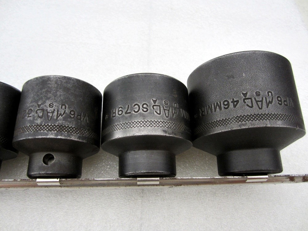 MAC Tools 1/2″ Drive 9pc Metric 6pt Large Impact Socket Set 23mm – 46mm VP6 USA