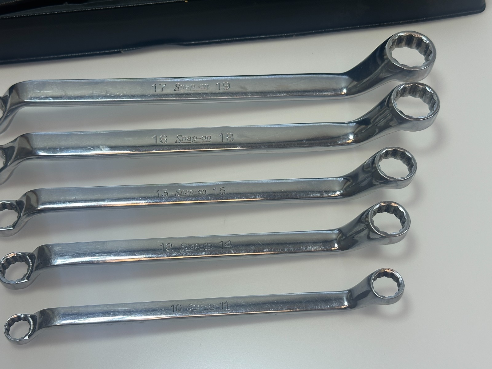 🇺🇸 Snap-on Tools 5pc Metric 60° Deep Offset Double Box End Wrench Set, XOM605