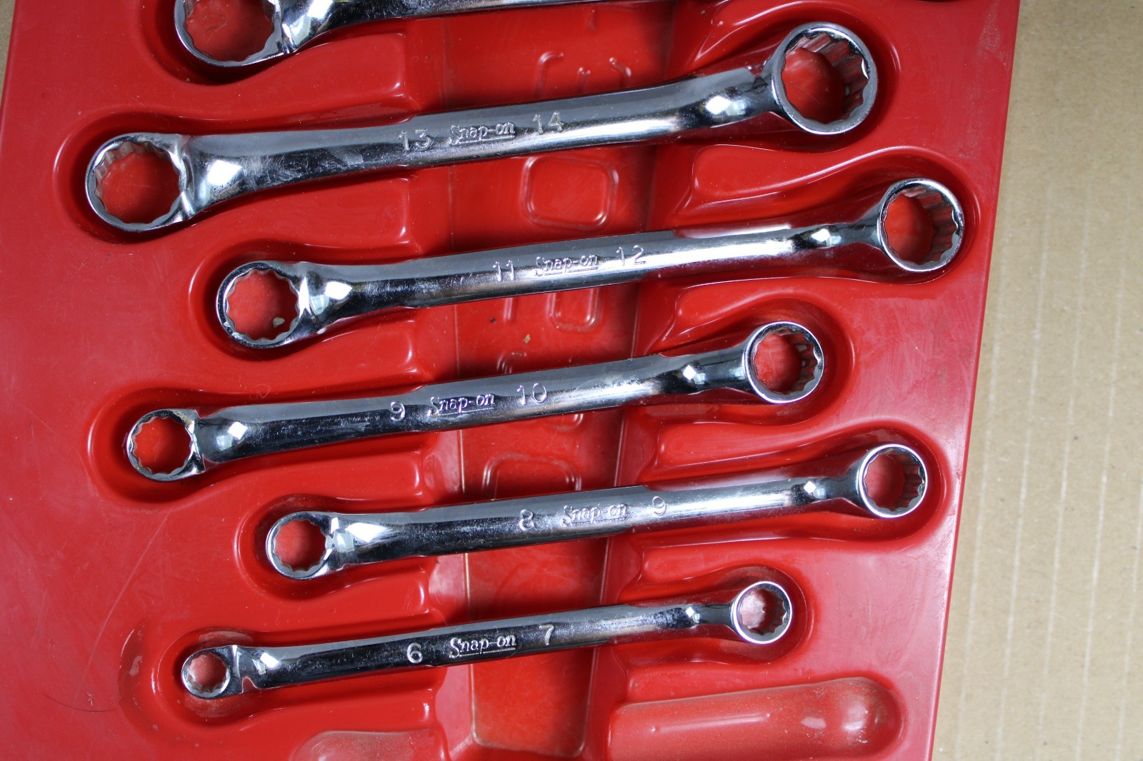 Snap On XSM608A 11 PC Offset Short Box End Wrench Set Metric 6mm-20mm